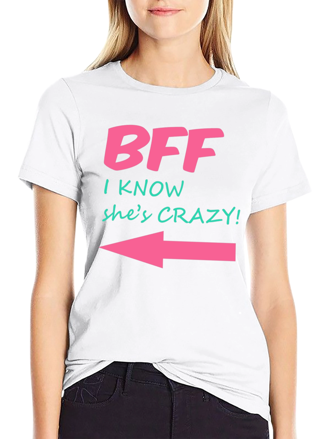 Black BFF Crazy Arrow T-Shirt view 9
