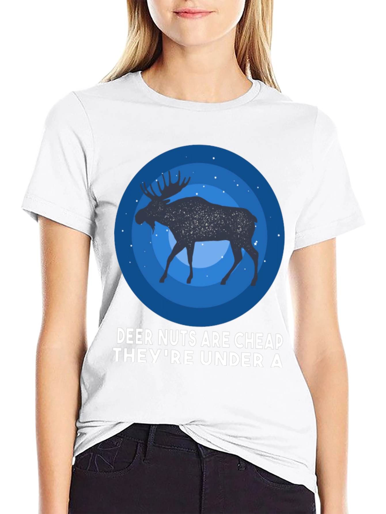 Black Deer Nuts T-Shirt - Funny Graphic Tee for Men view 9