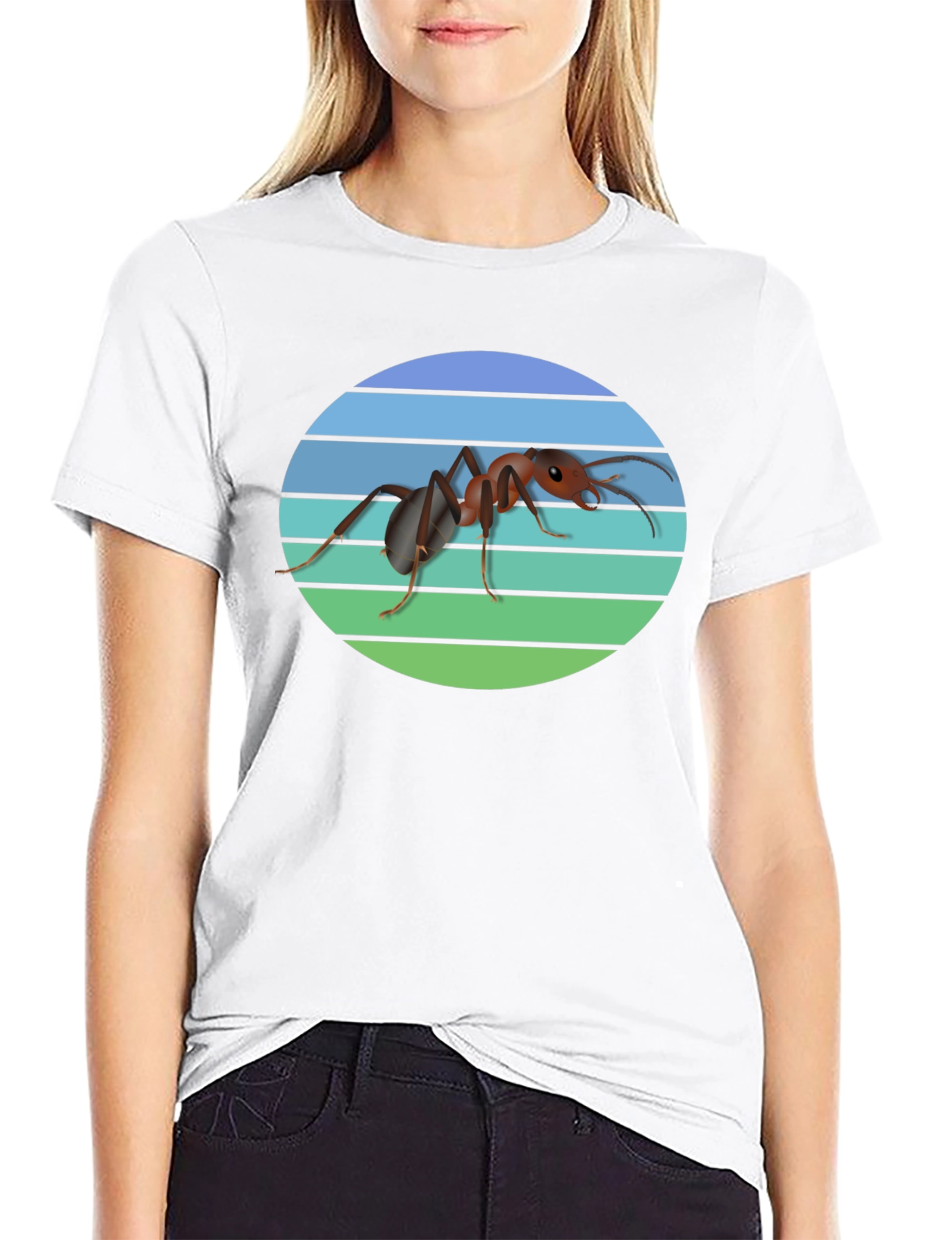 Black Ant Graphic T-Shirt - Cool Insect Design view 9