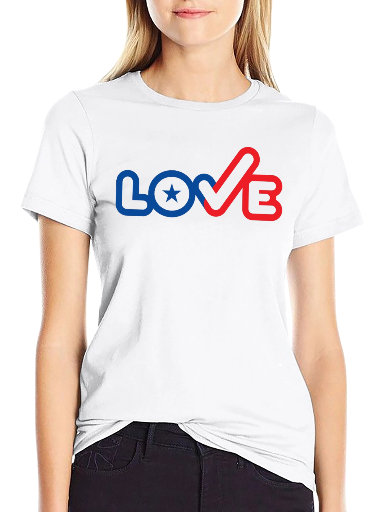 Black Patriotic Love T-Shirt view 9