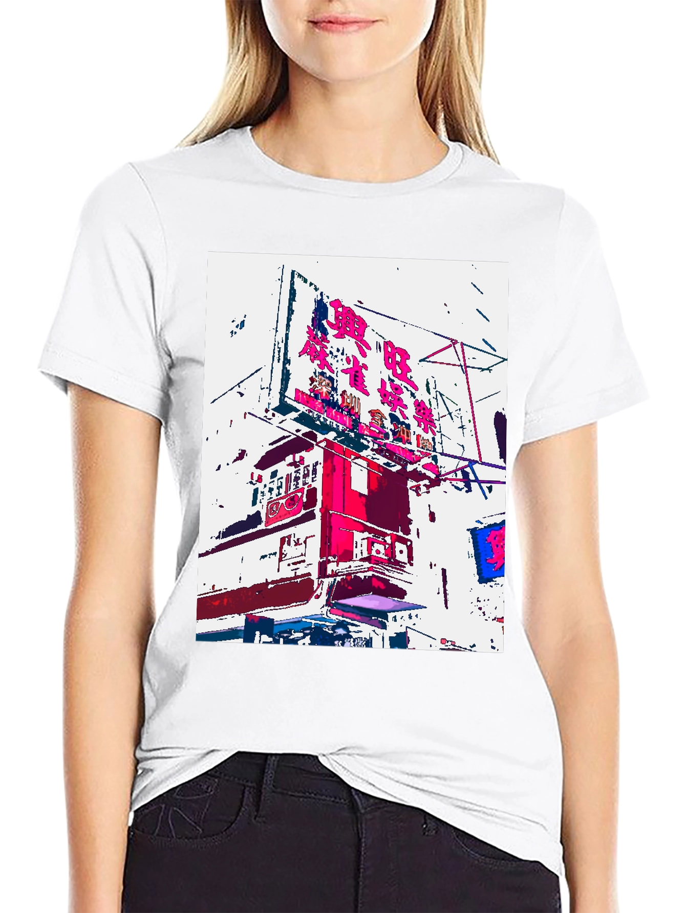 Black Cityscape Graphic Tee - Urban Style view 9
