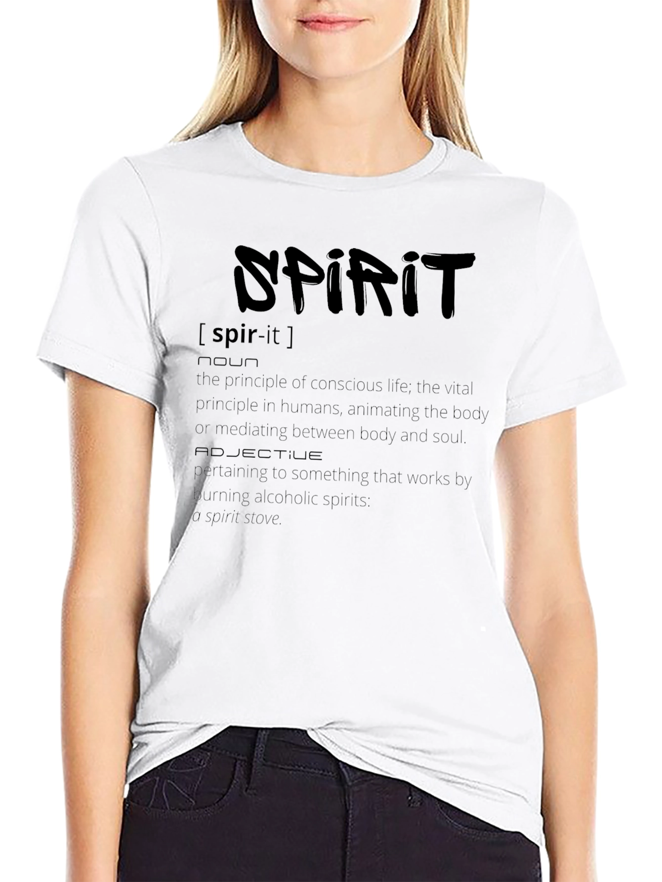 Black Spirit Definition T-Shirt - Black view 9