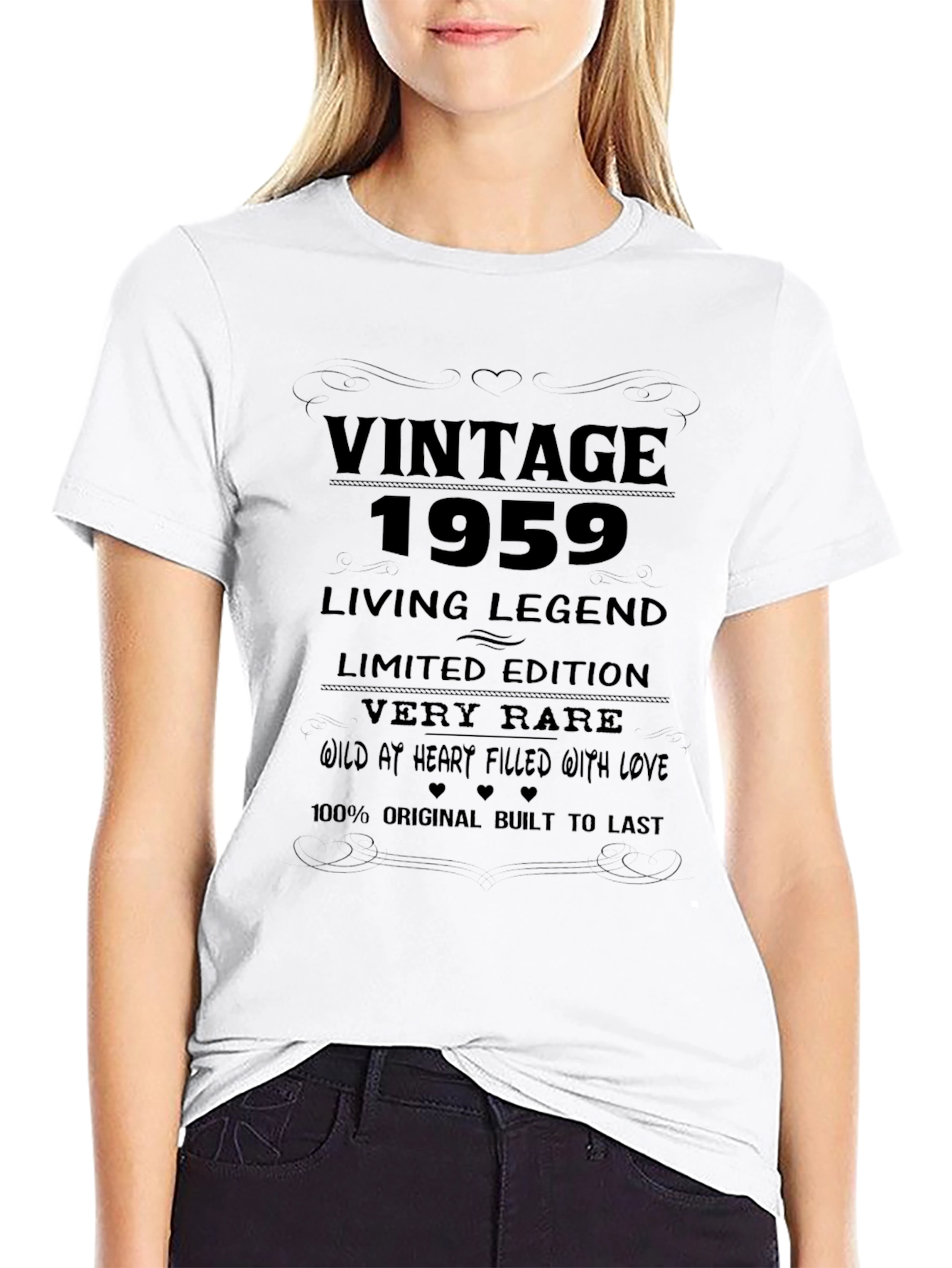 Black Vintage 1959 Living Legend Black T-Shirt view 9