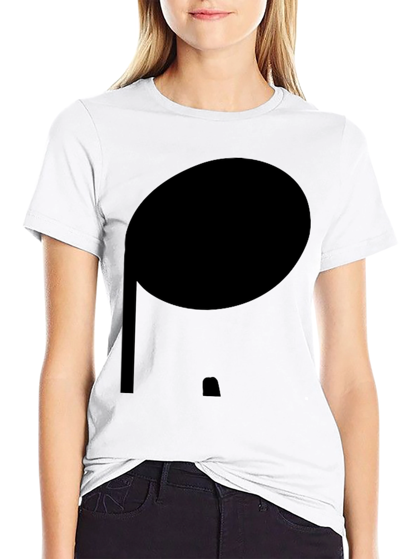 Black Minimalist Black Cotton Tee view 9