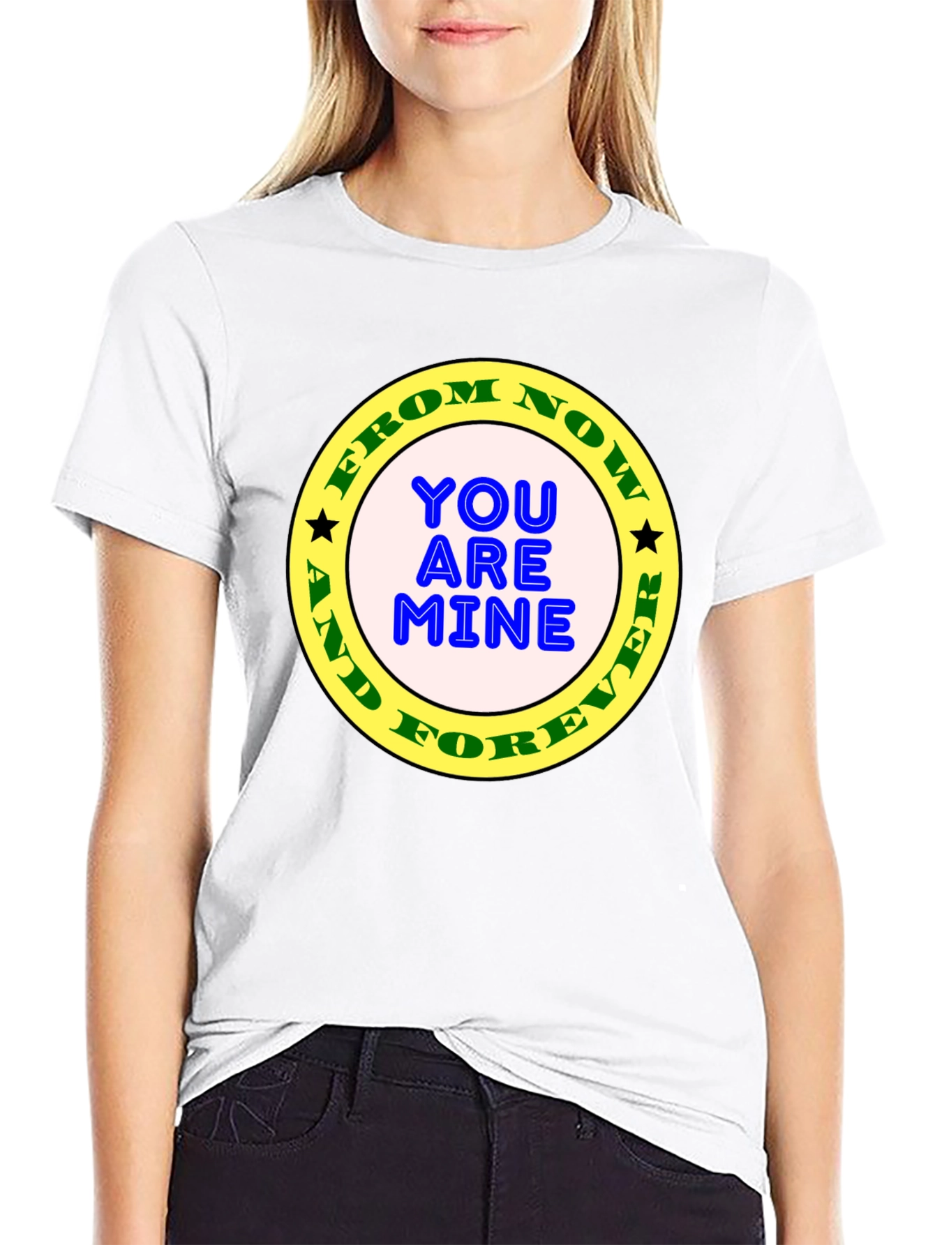 Black You Are Mine Forever T-Shirt view 9