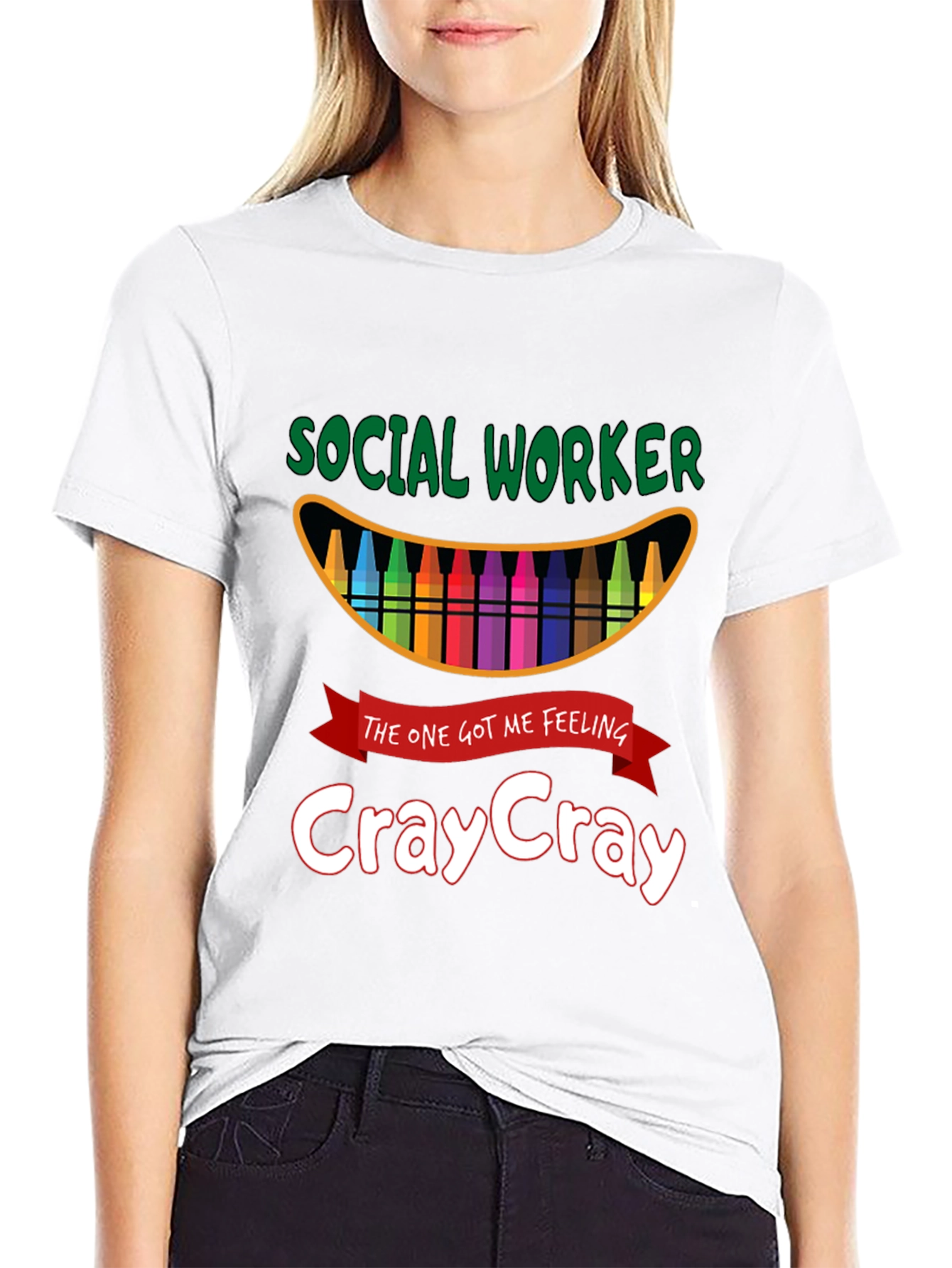 Black Social Worker CrayCray T-Shirt view 9