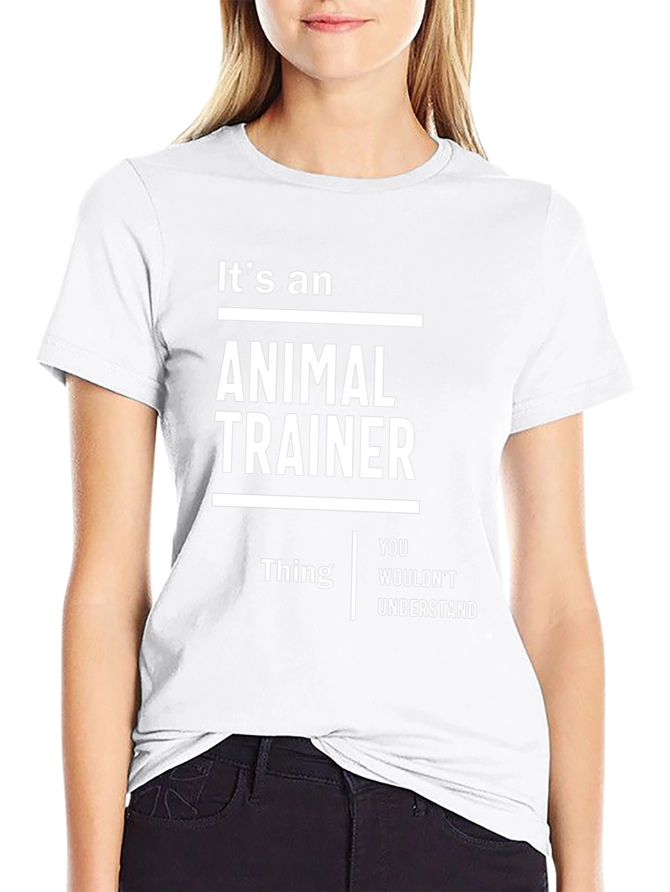 Black It's an Animal Trainer Thing T-Shirt - Funny Gift view 9