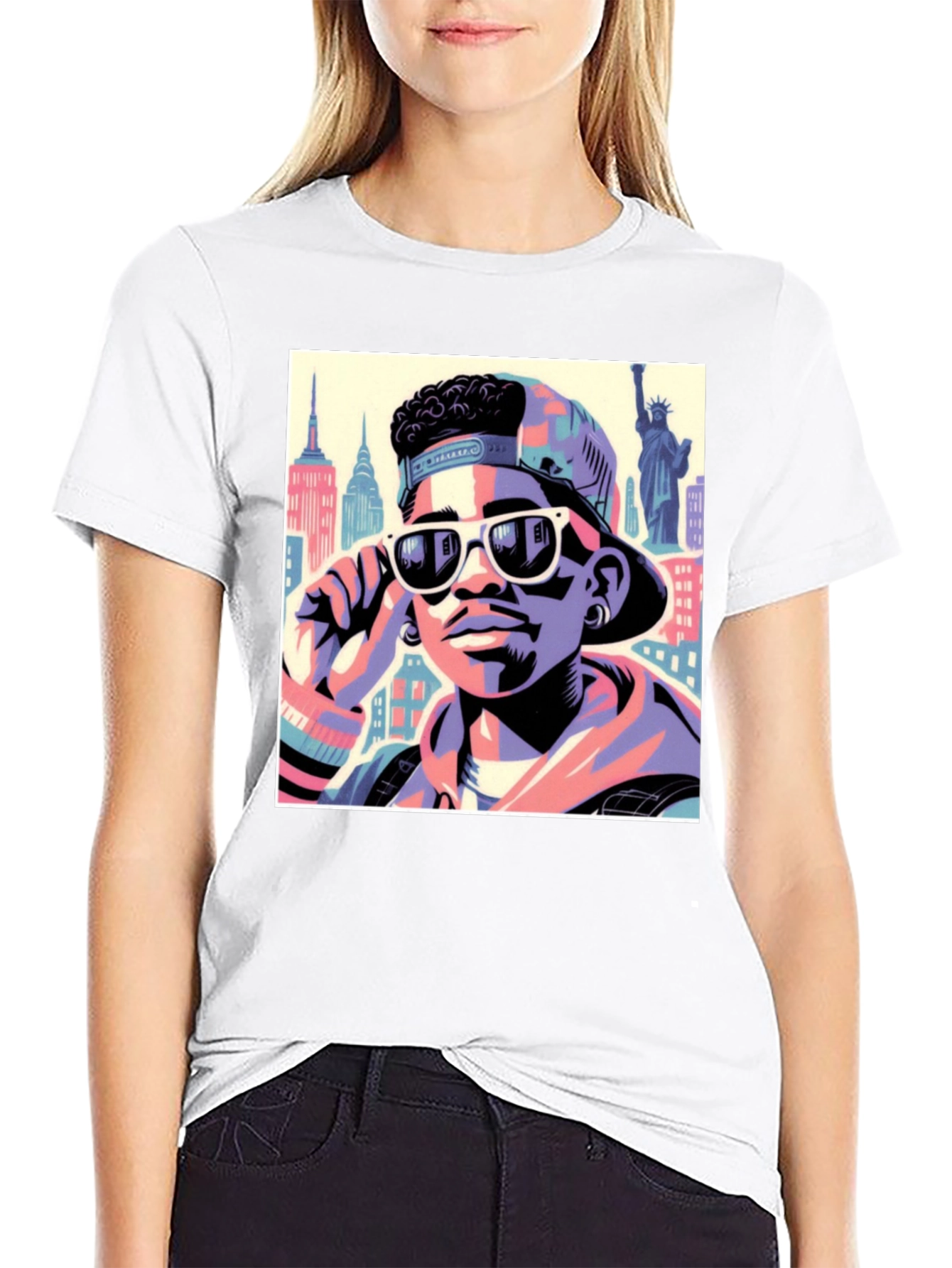 Black Fresh Prince Style T-Shirt - Cool Graphic Tee view 9