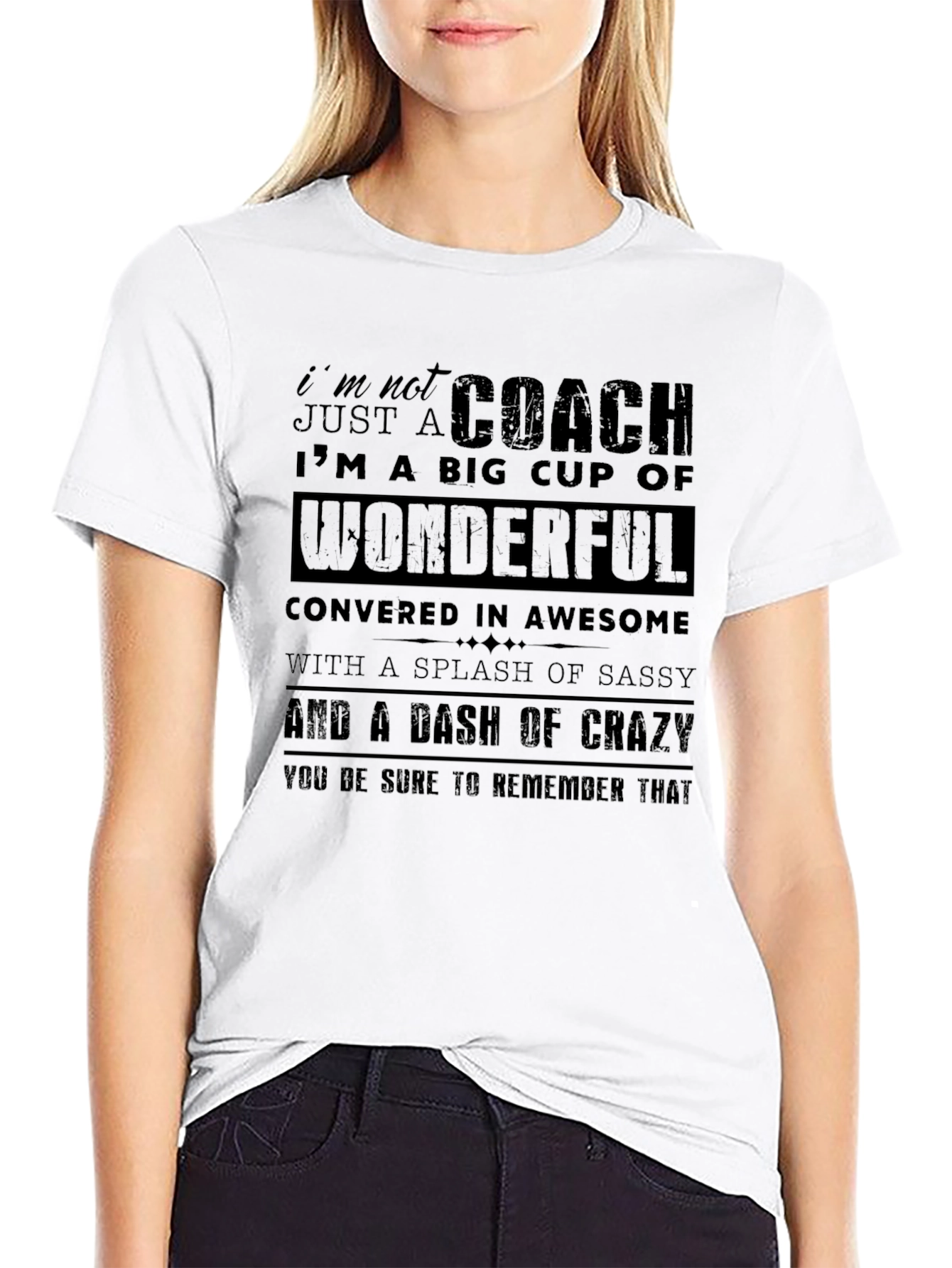 Black Coach Funny Graphic T-Shirt view 9