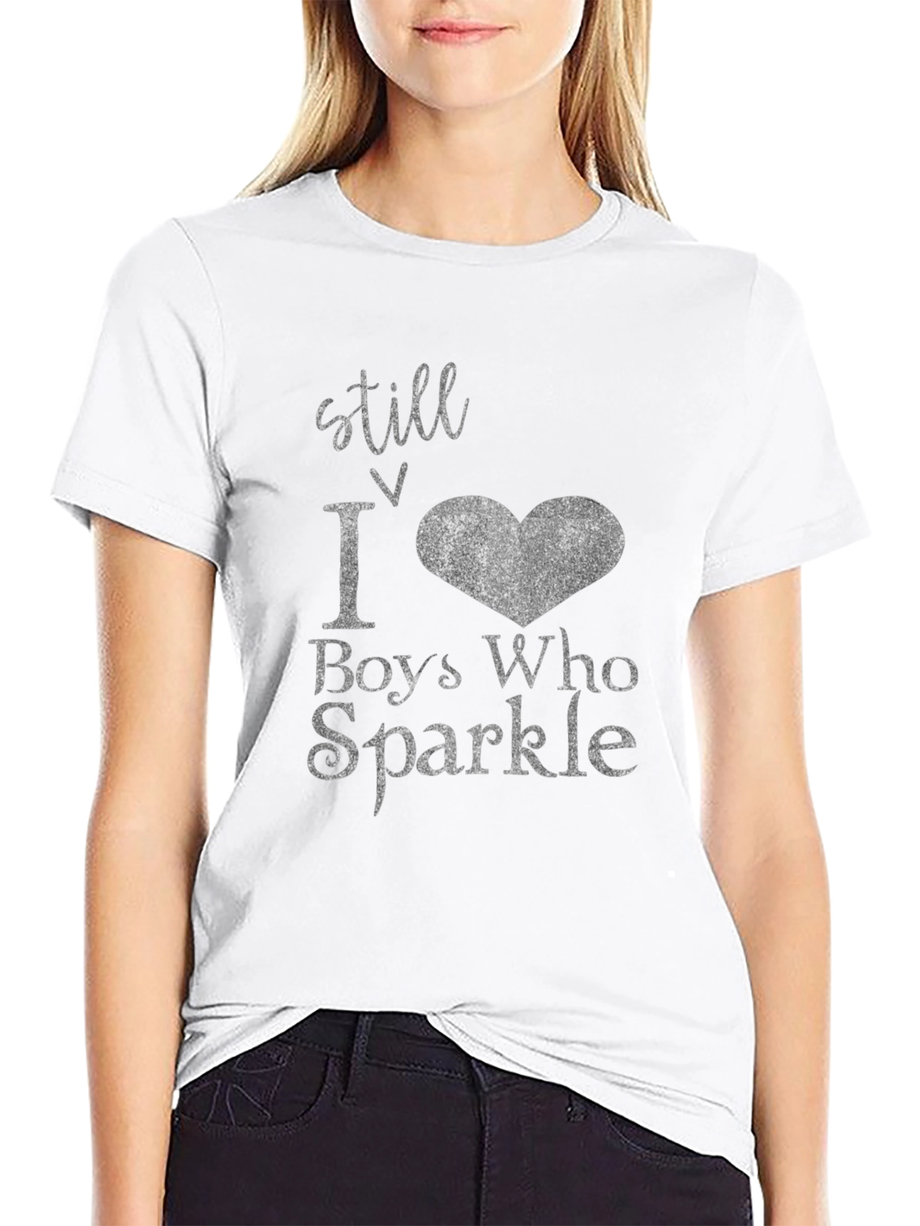 Black Still Love Boys Who Sparkle Black T-Shirt view 9