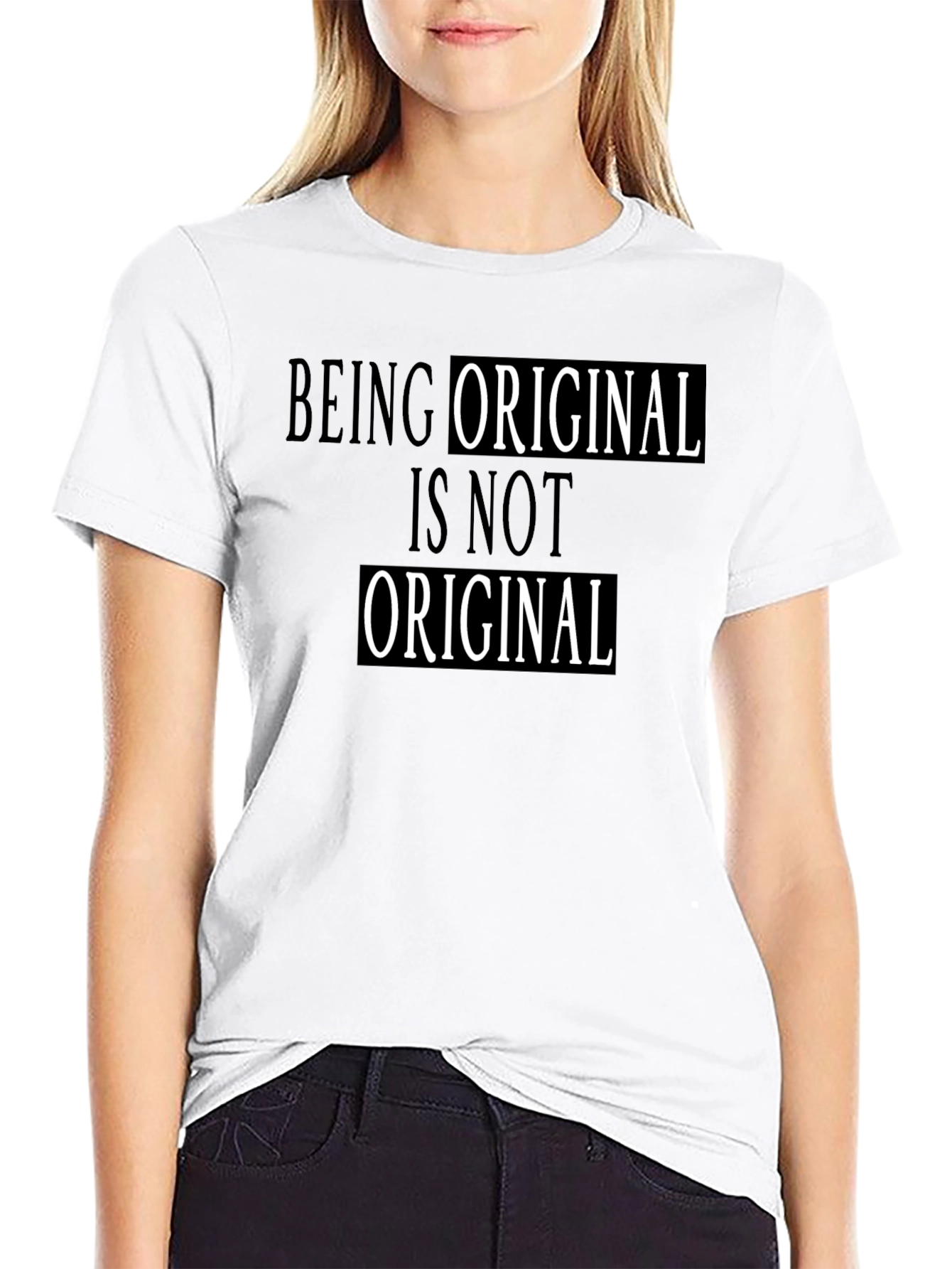 Black Original T-Shirt - Unique Graphic Tee view 9