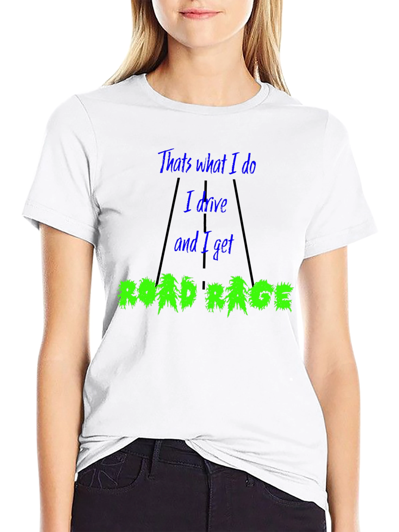 Black Road Rage T-Shirt view 9