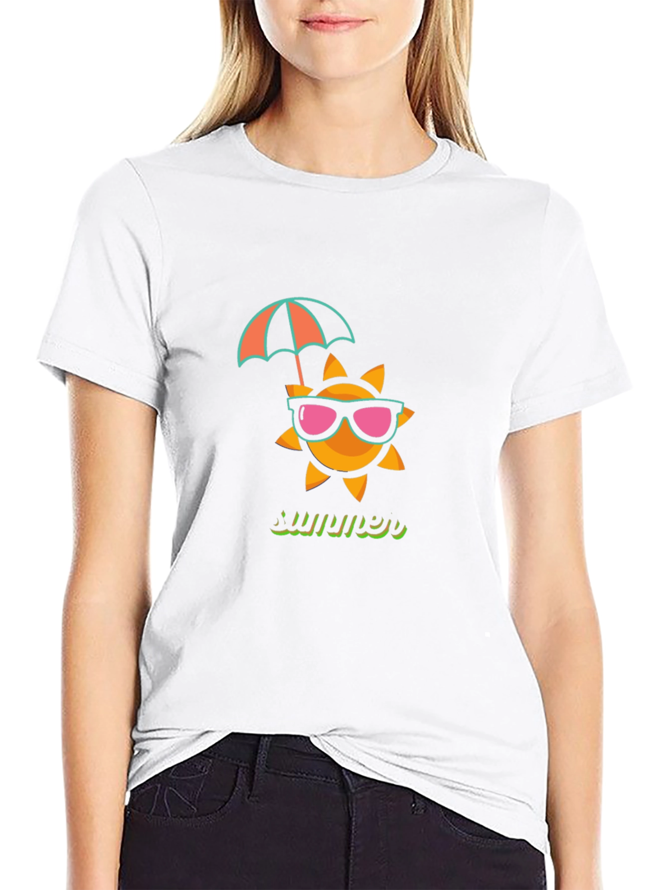 Black Summer Sun T-Shirt view 9