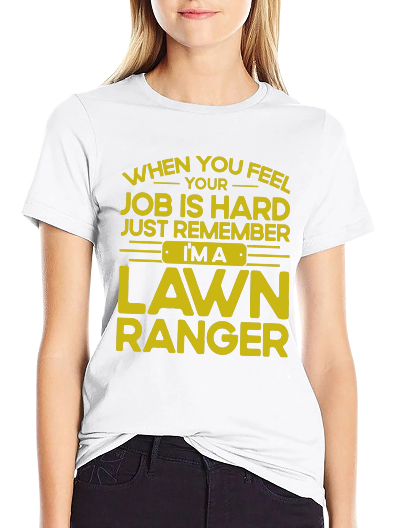 Black Lawn Ranger T-Shirt - Funny Job Pride Tee view 9