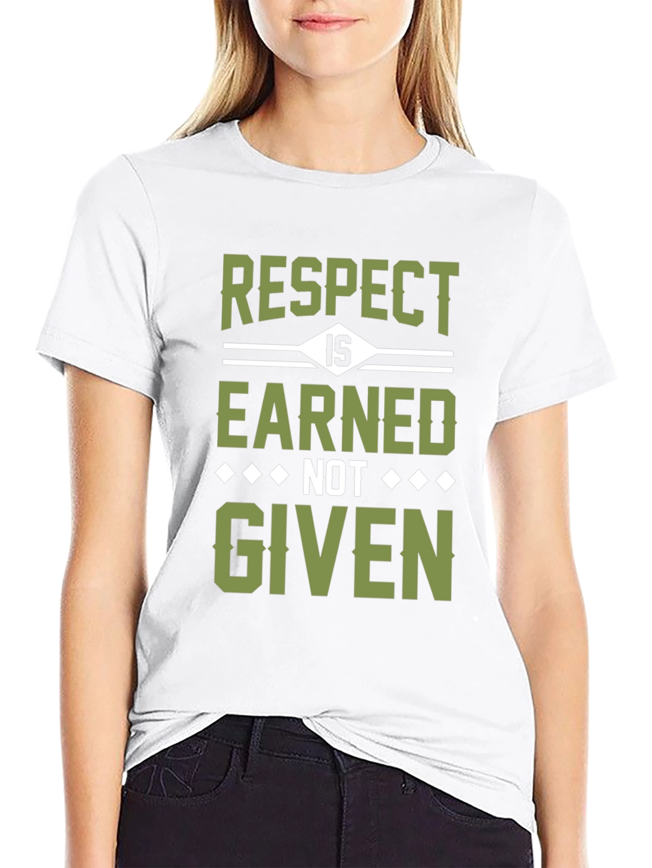 Black Respect is Earned T-Shirt view 9