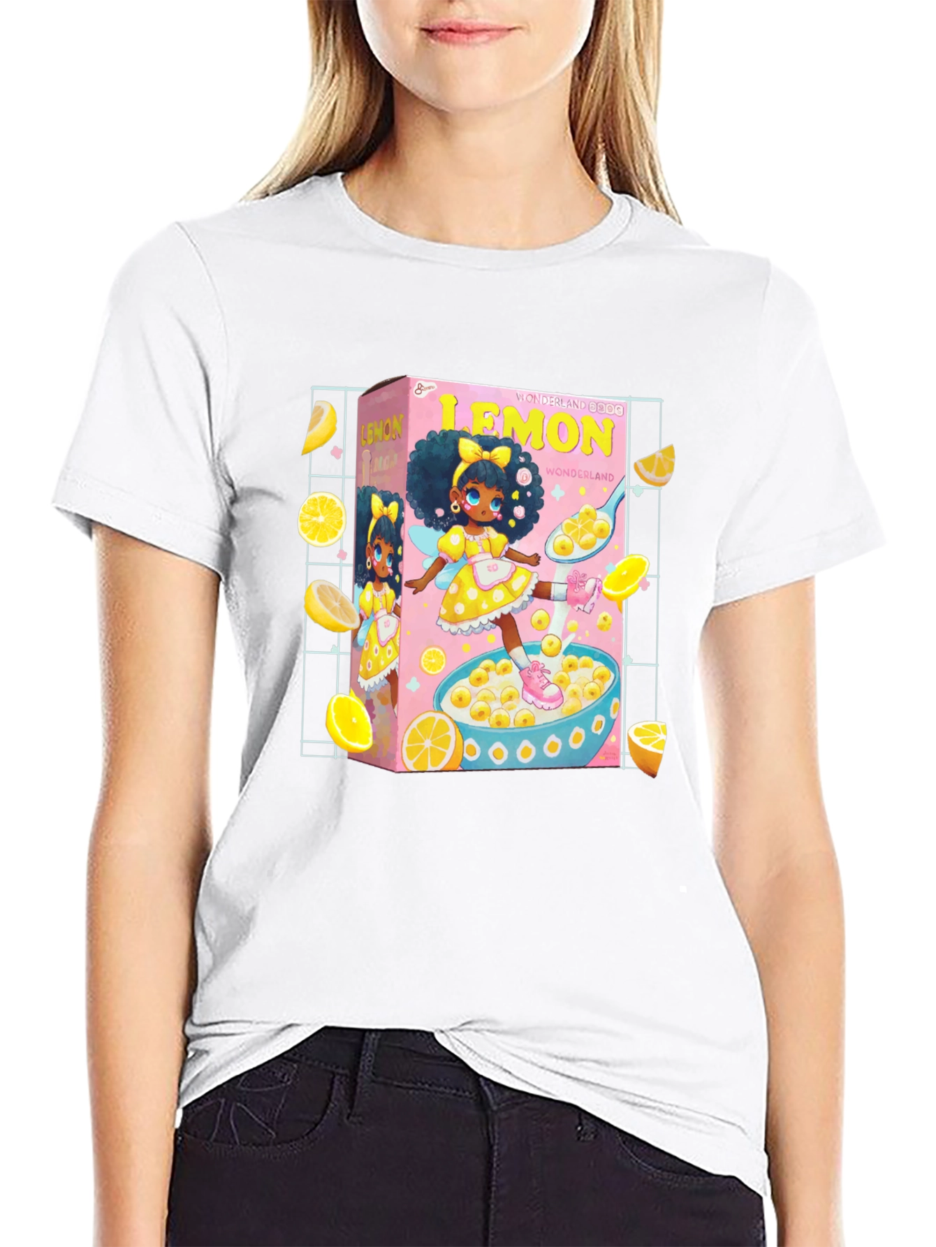 Black Lemon Wonderland Cereal T-Shirt view 9