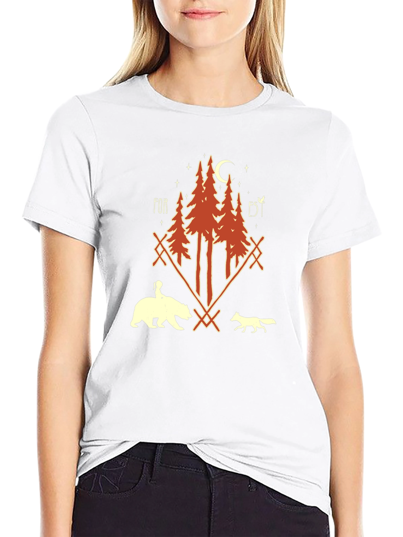Black Forest Graphic Print T-Shirt - Unisex Nature Tee view 9