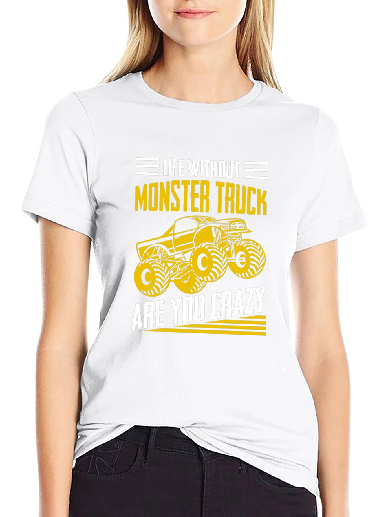 Black Monster Truck T-Shirt - Life Without, Are You Crazy? view 9