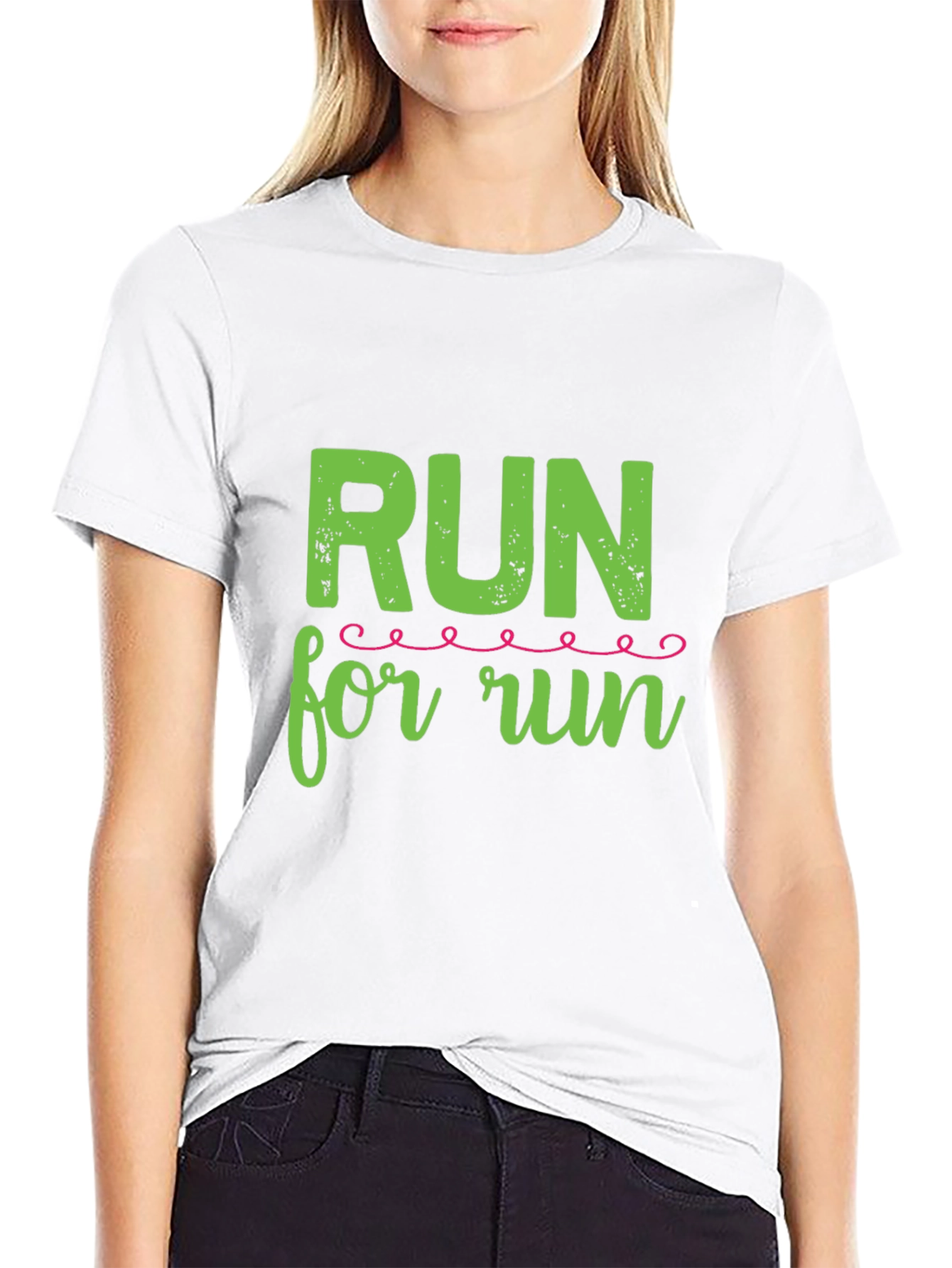 Black Run For Run Black T-Shirt view 9
