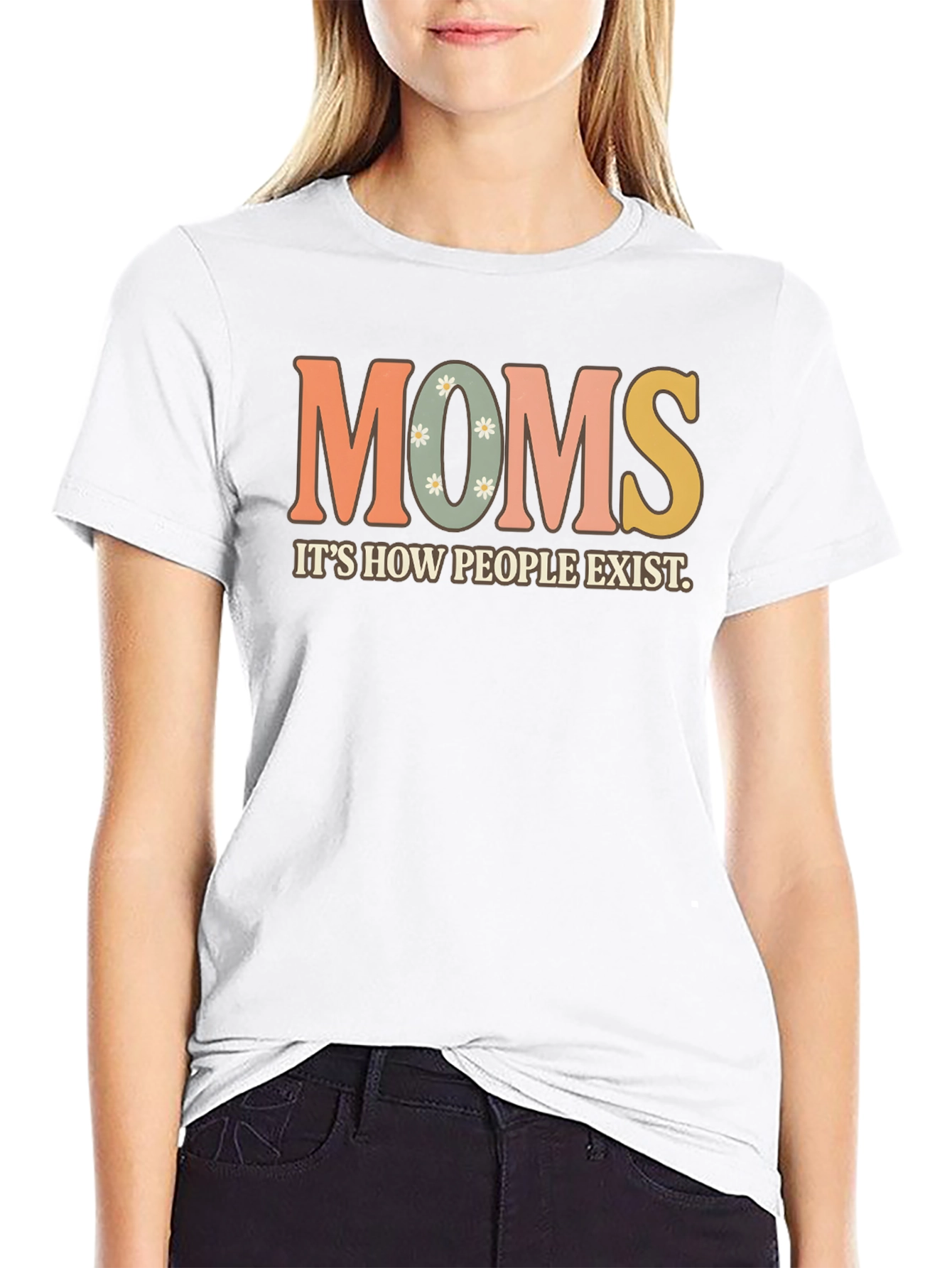 Black Moms Exist T-Shirt - Retro Style Graphic Tee view 9