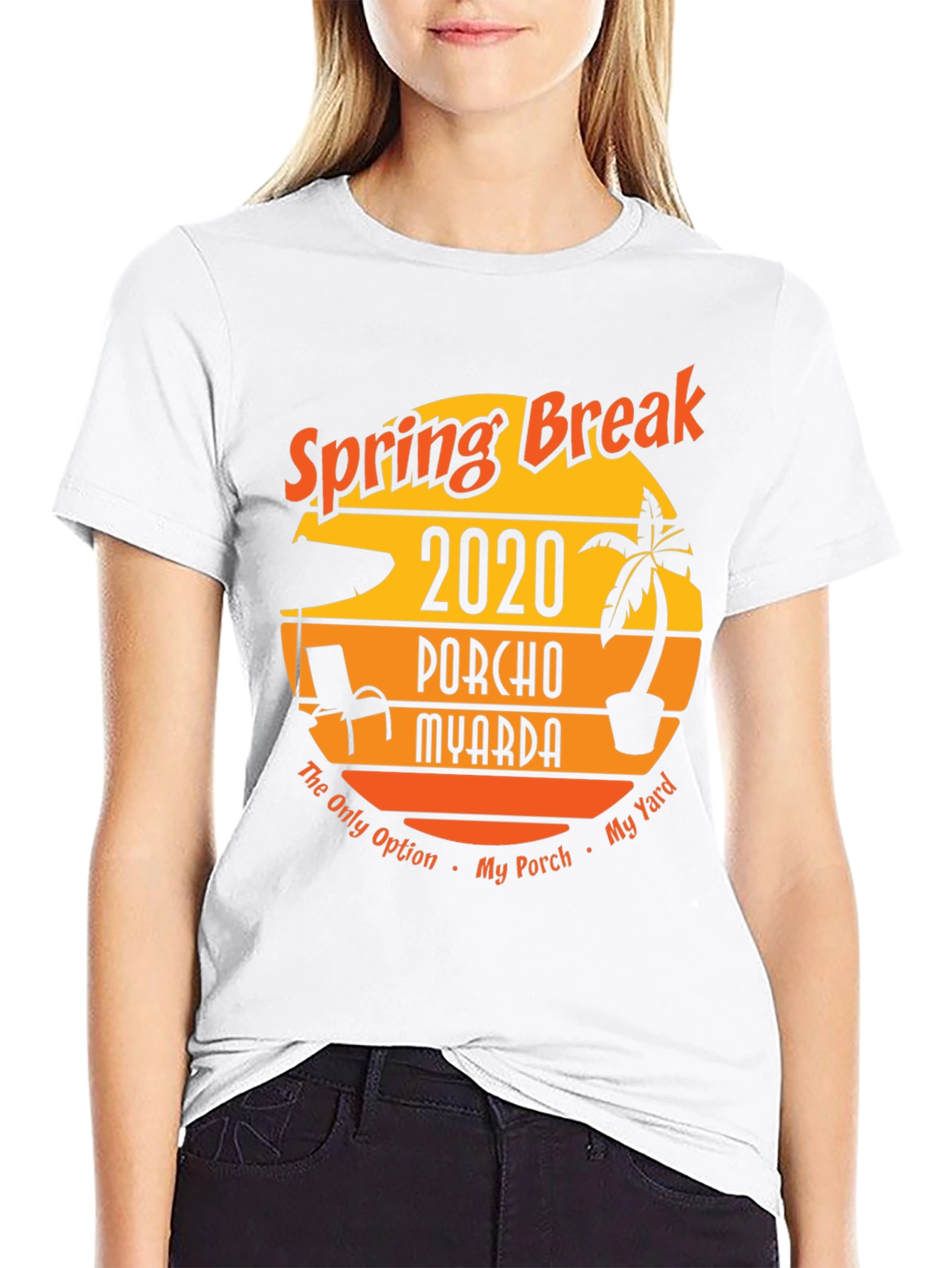 Black Spring Break 2020 Porcho Myarda T-Shirt view 9
