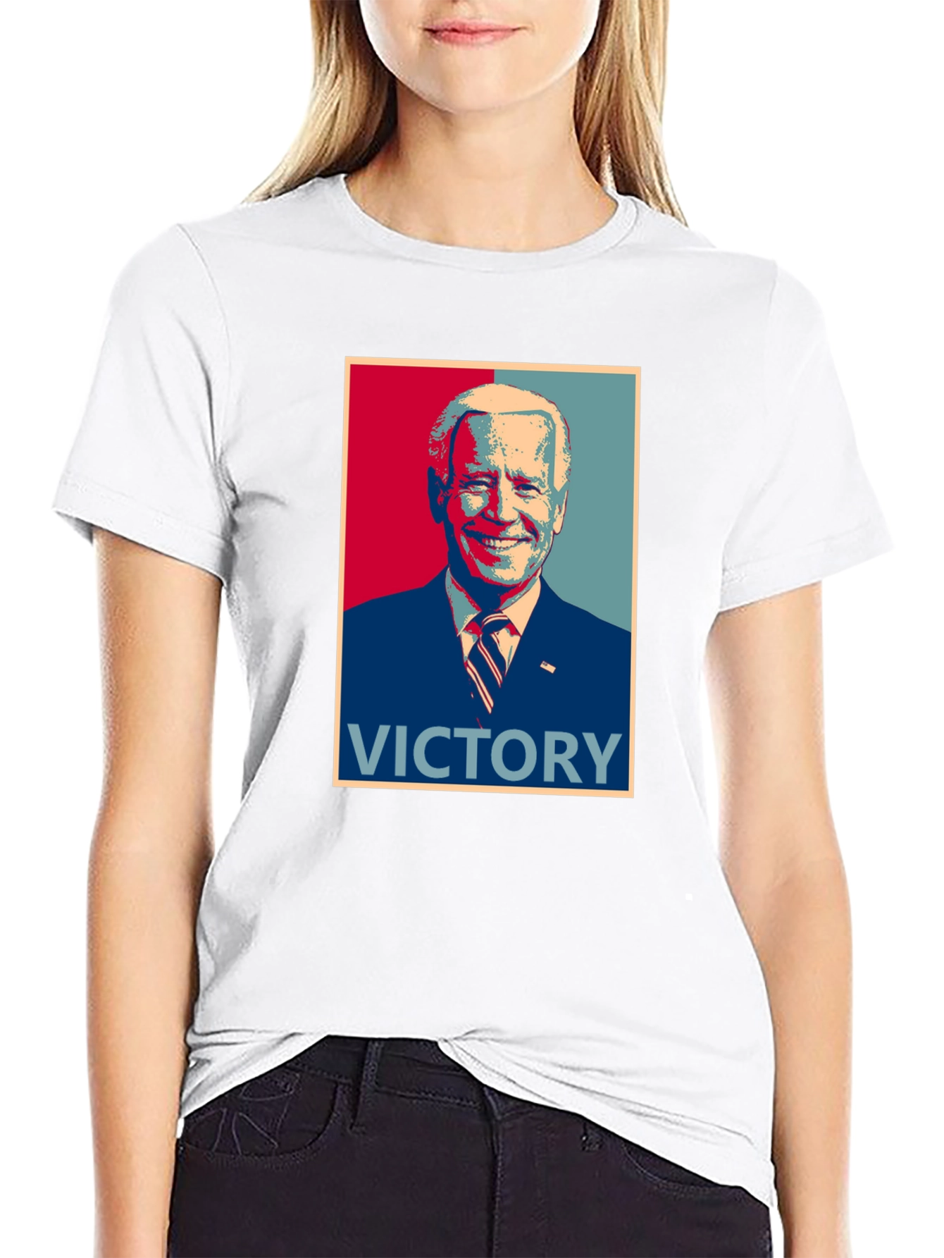 Black Victory Graphic Tee - Patriotic Political T-Shirt view 9