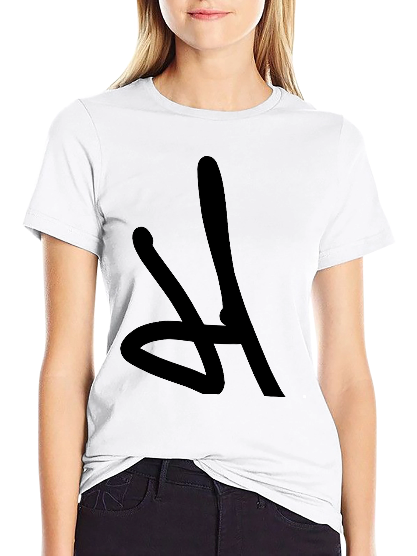 Black Bold Graphic Tee - Abstract Design, Casual Comfort view 9