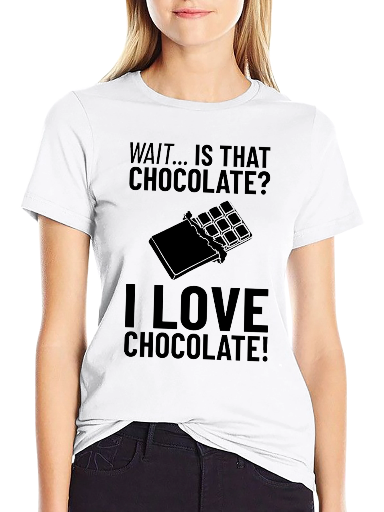 Black Chocolate Lover T-Shirt - Funny Graphic Tee view 9