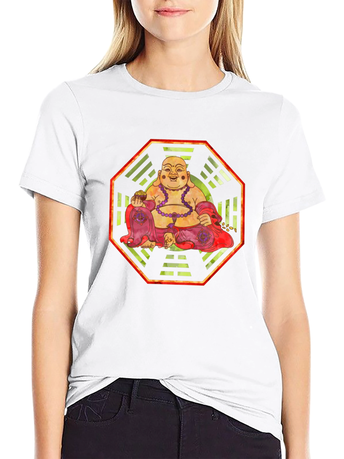 Laughing Buddha Graphic Tee - Zen Style - 9