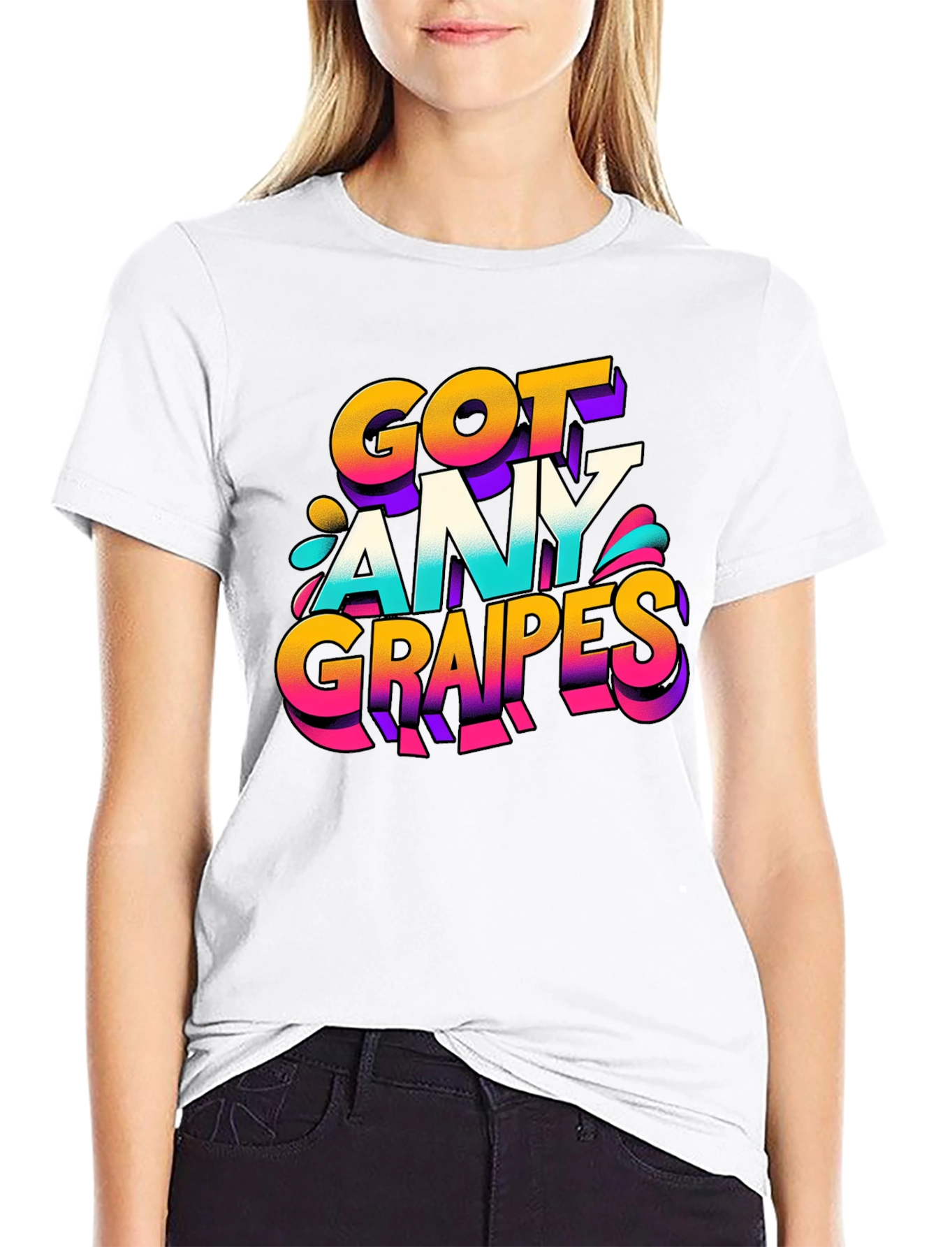 Black Got Any Grapes Graphic T-Shirt view 9