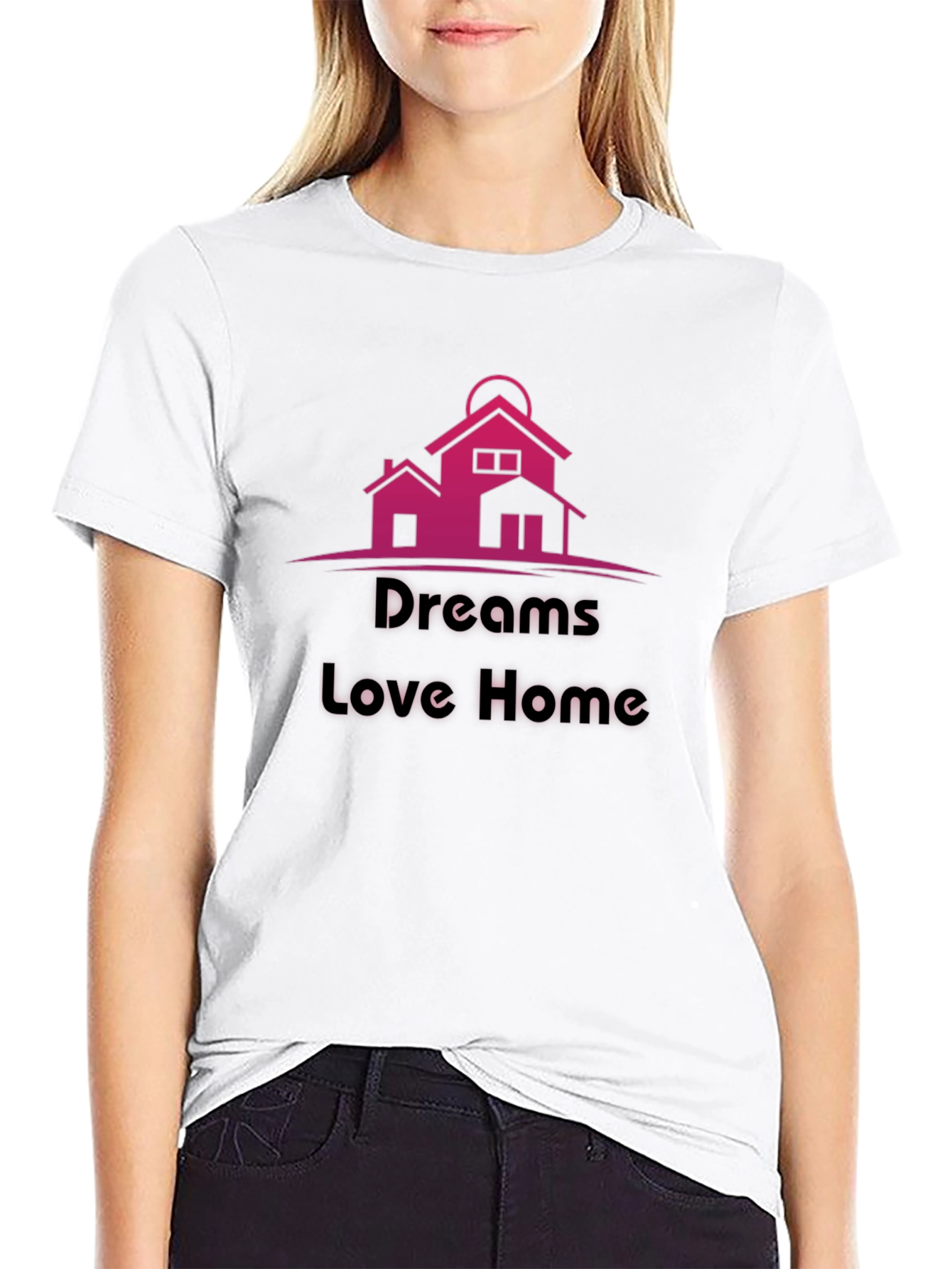 Black Dreams Love Home T-Shirt view 9