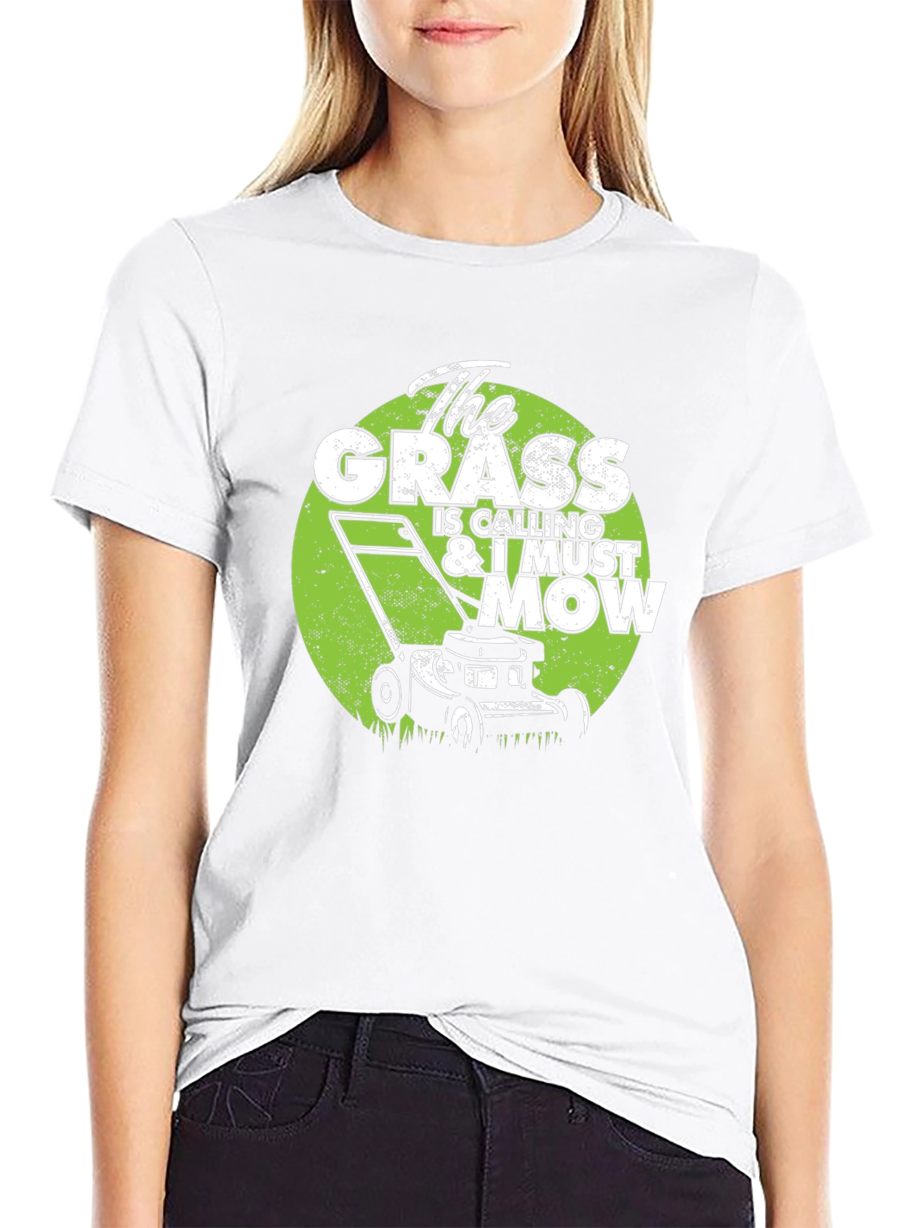 Black The Grass is Calling T-Shirt view 9