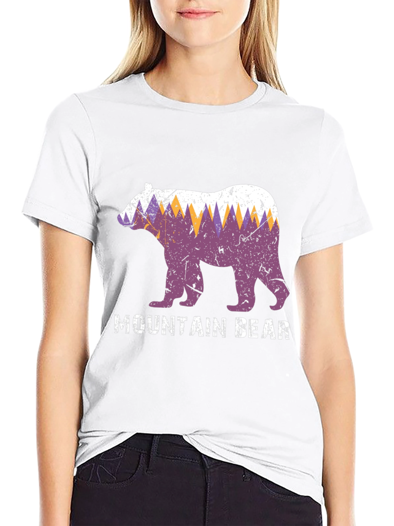Black Mountain Bear Graphic Tee - Nature Lover's T-Shirt view 9