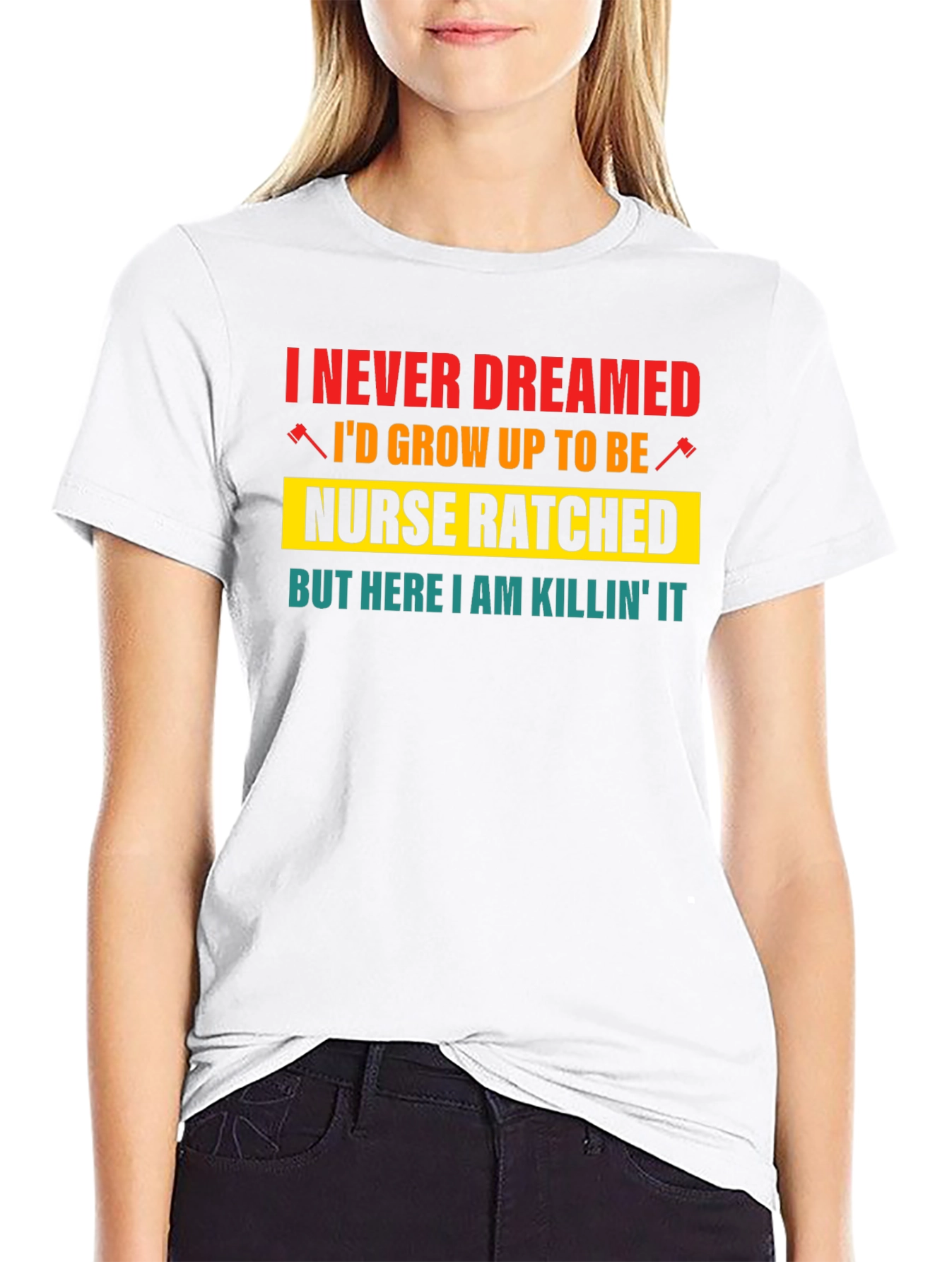 Black Nurse Ratched Graphic T-Shirt - Killing It! view 9