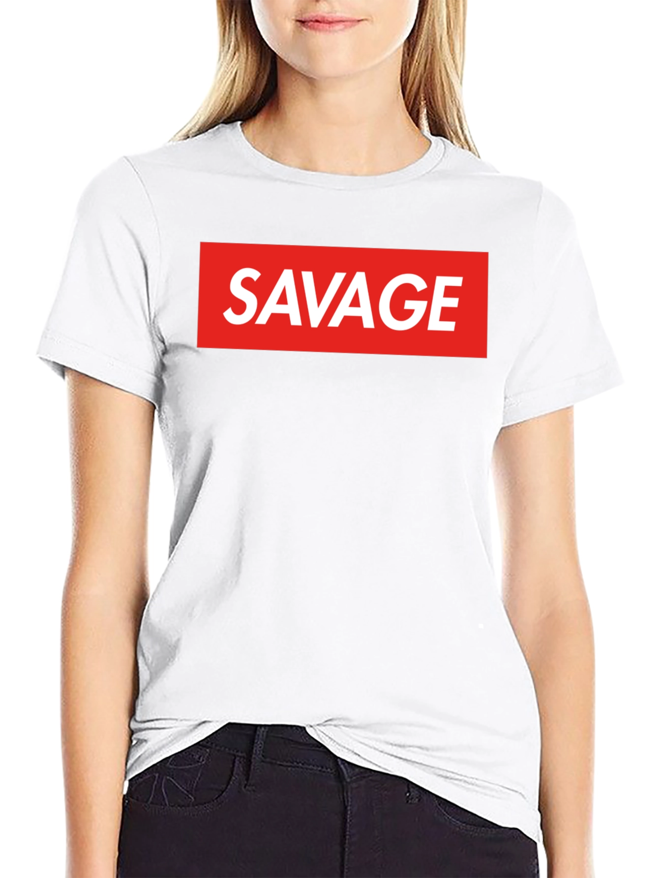 Black Savage Graphic Tee - Bold Statement T-Shirt view 9