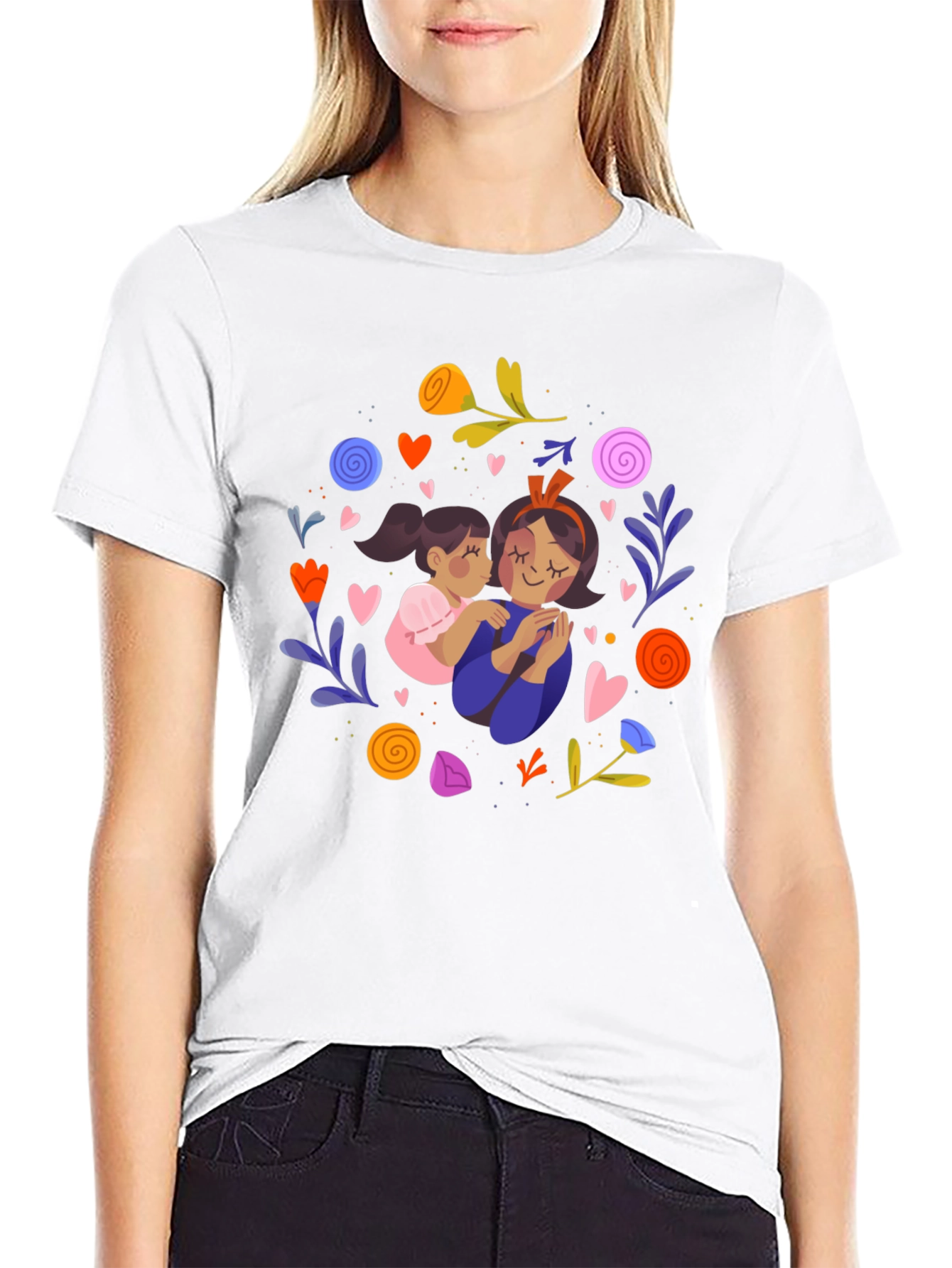 Black Mother's Love Graphic T-Shirt - Black view 9