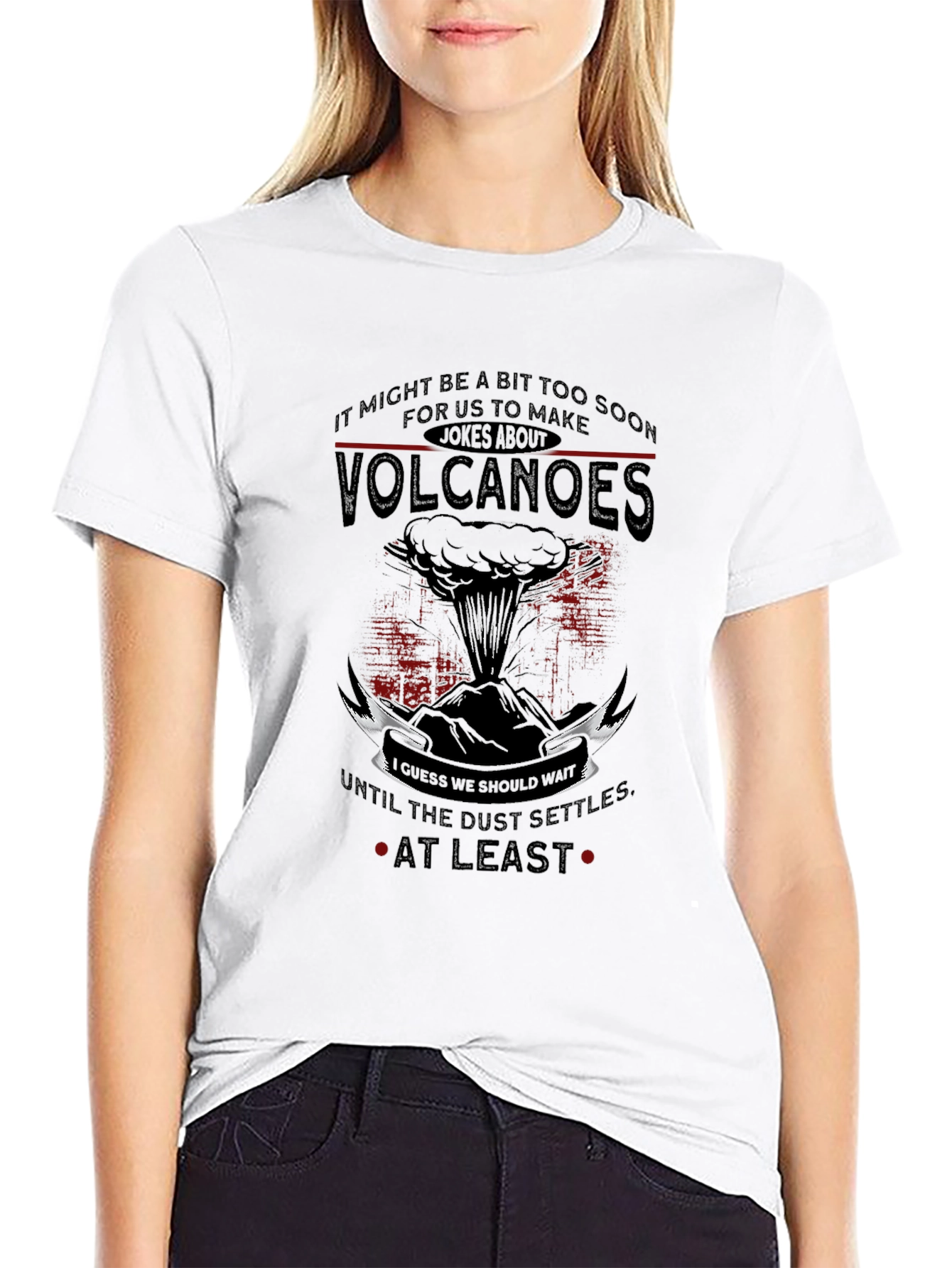 Black Volcanoes Joke T-Shirt - Sarcastic Humor Tee view 9