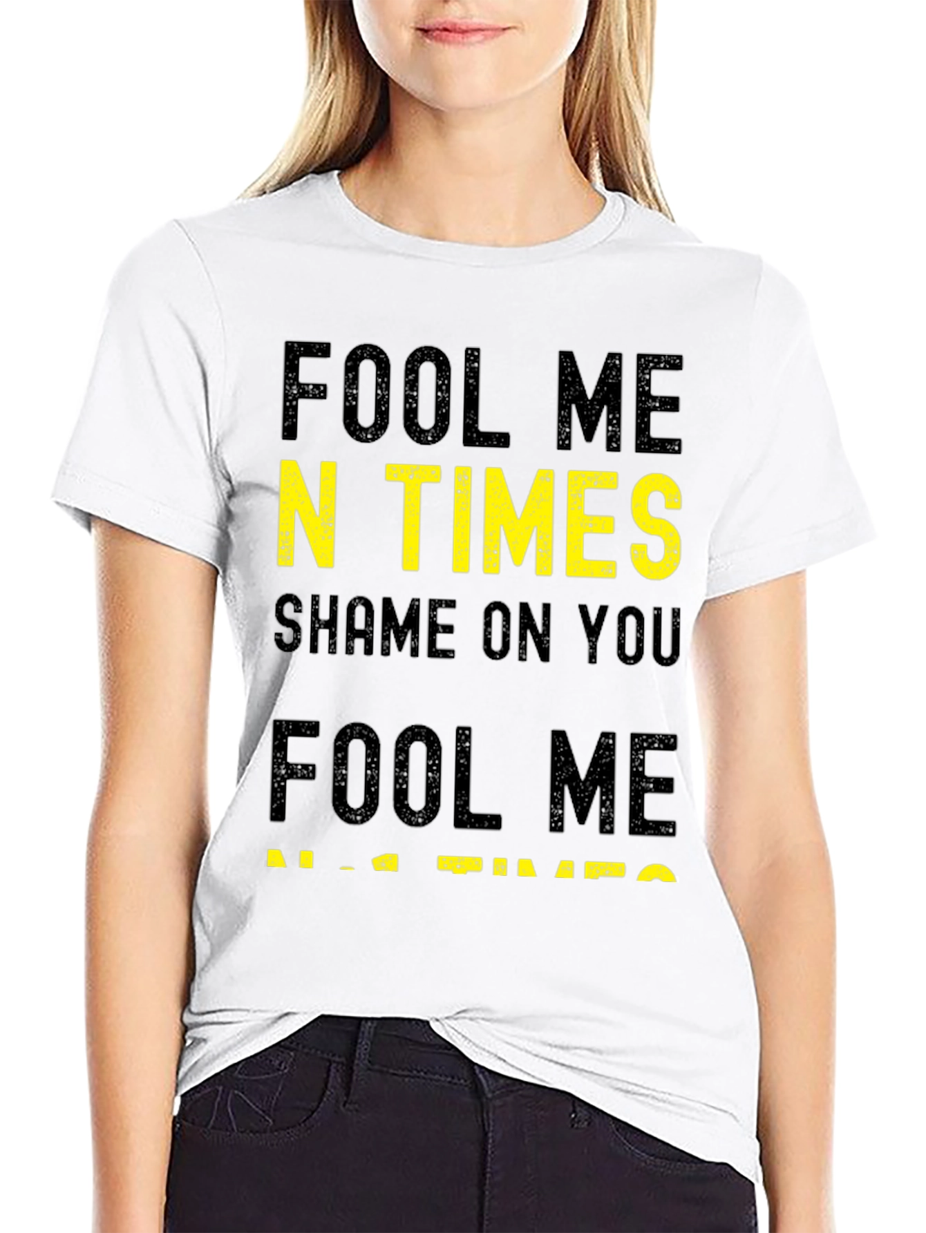 Black Fool Me N Times T-Shirt view 9