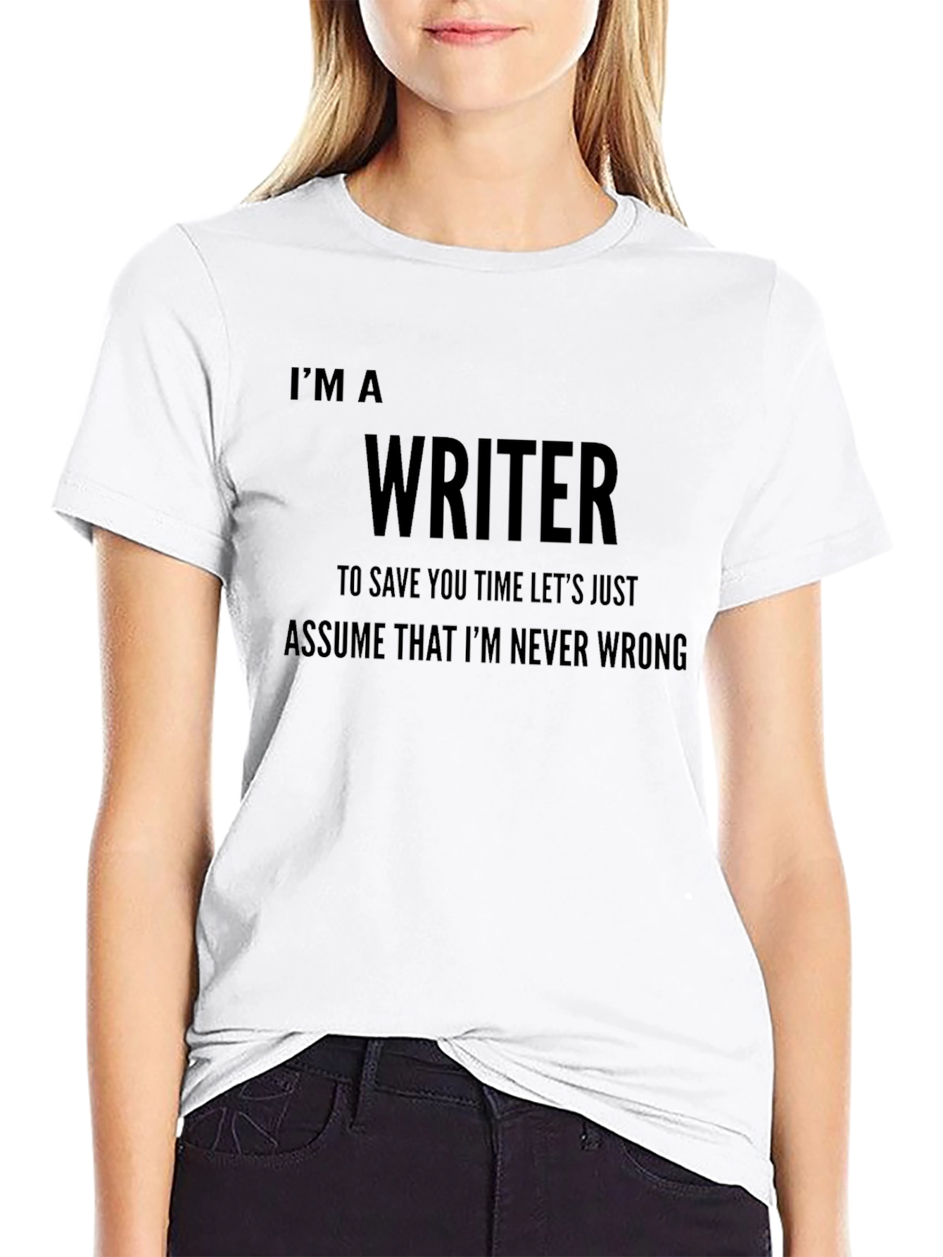 Black I'm a Writer T-Shirt - Funny Novelist Gift view 9