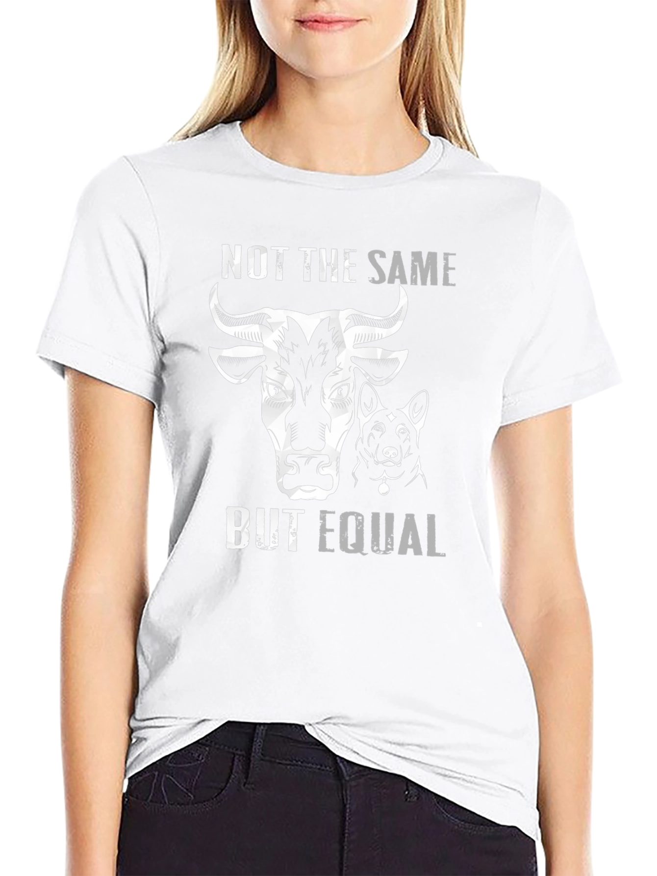 Black Not the Same But Equal Graphic T-Shirt view 9