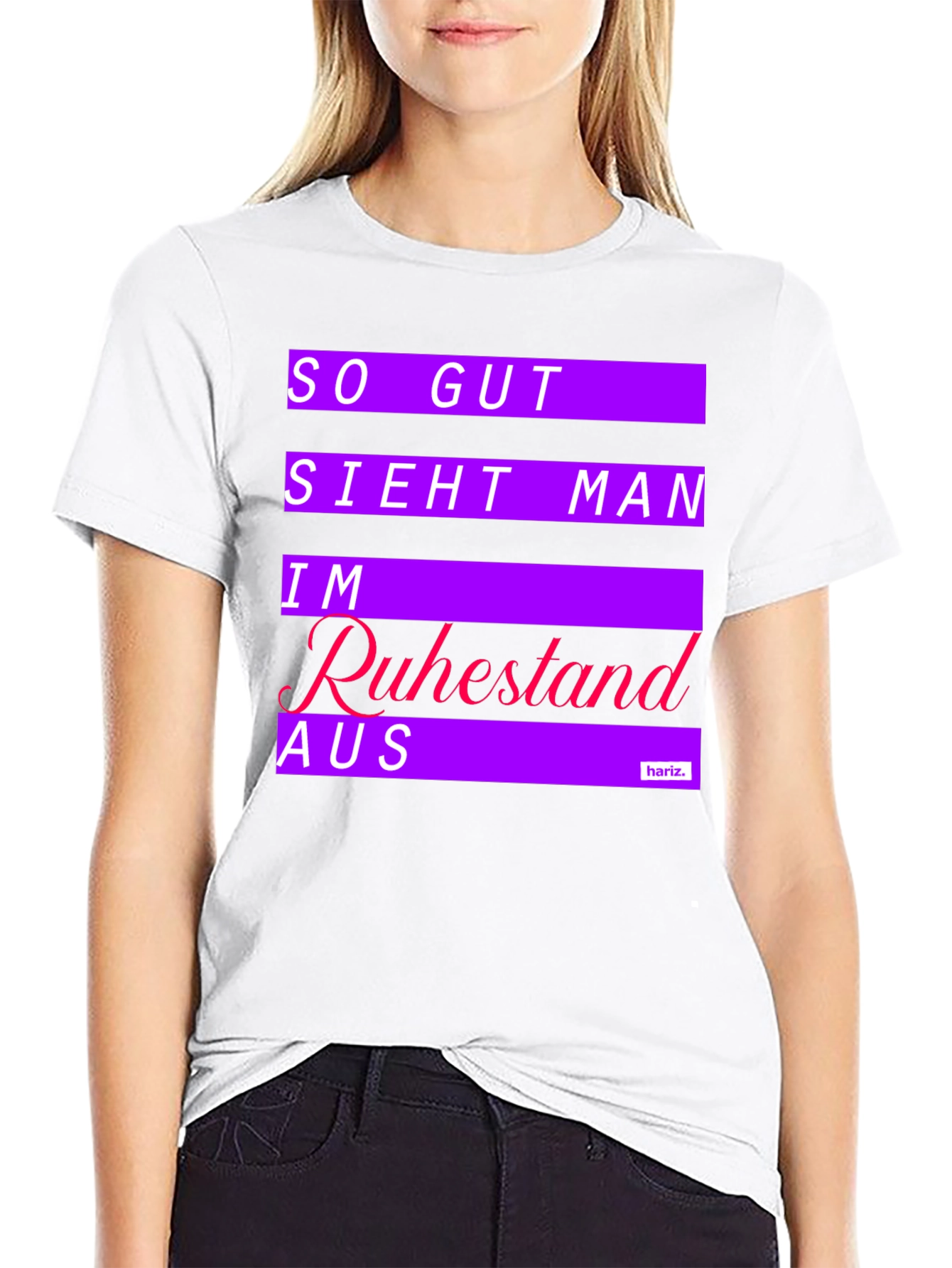Black Funny Retirement T-Shirt - 'So Gut Sieht Man Im Ruhestand Aus' view 9