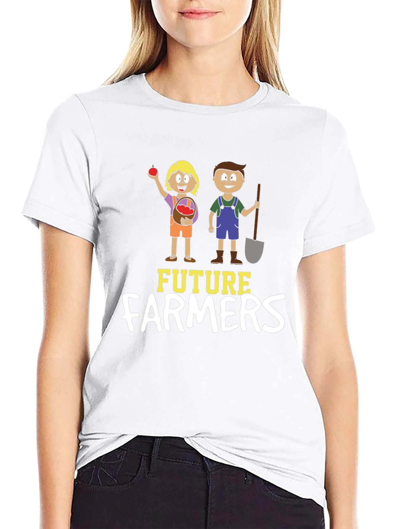 Black Future Farmers Graphic Tee, Black Cotton Blend view 9