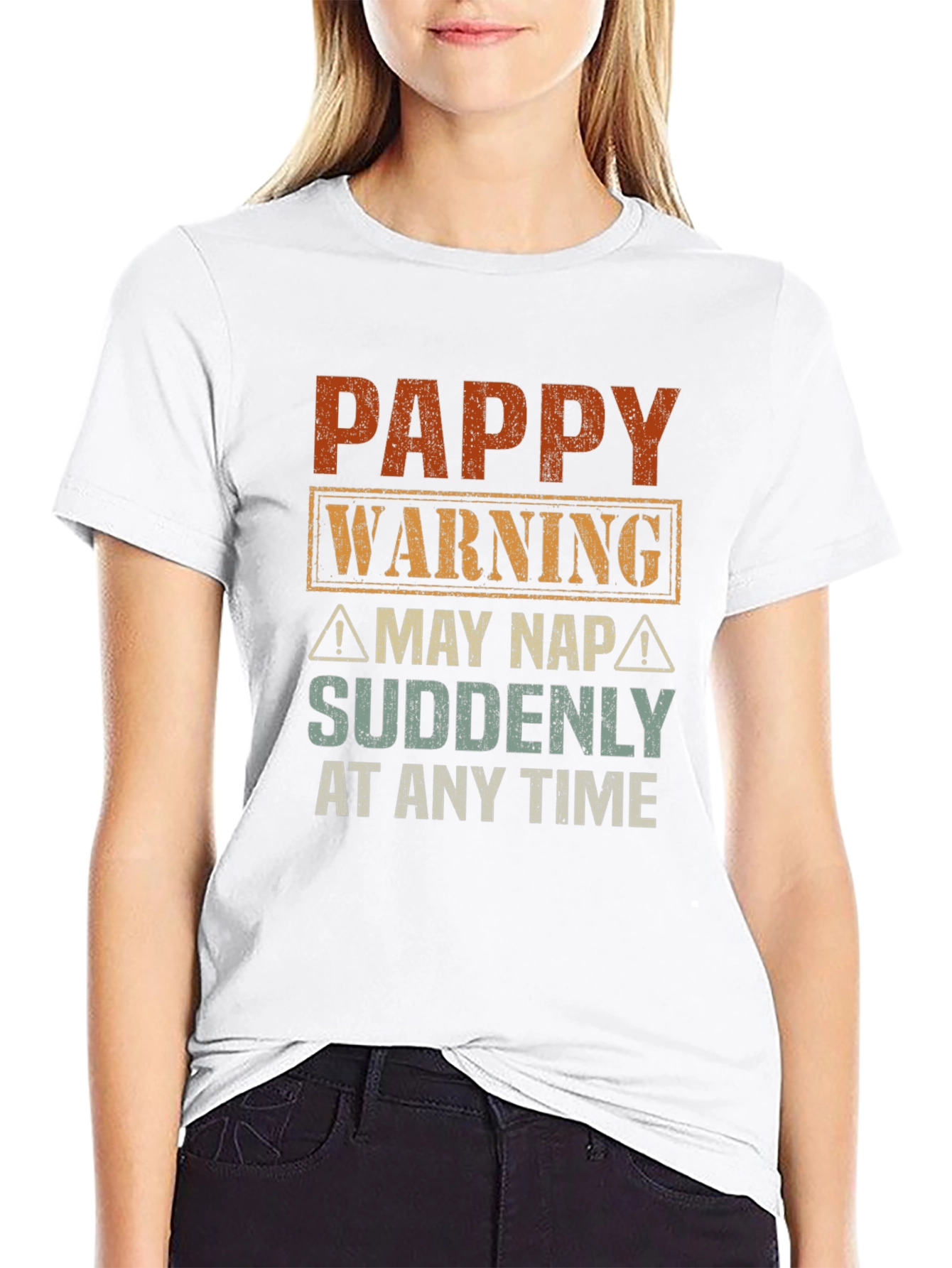 Black Pappy Warning Funny Graphic T-Shirt view 9