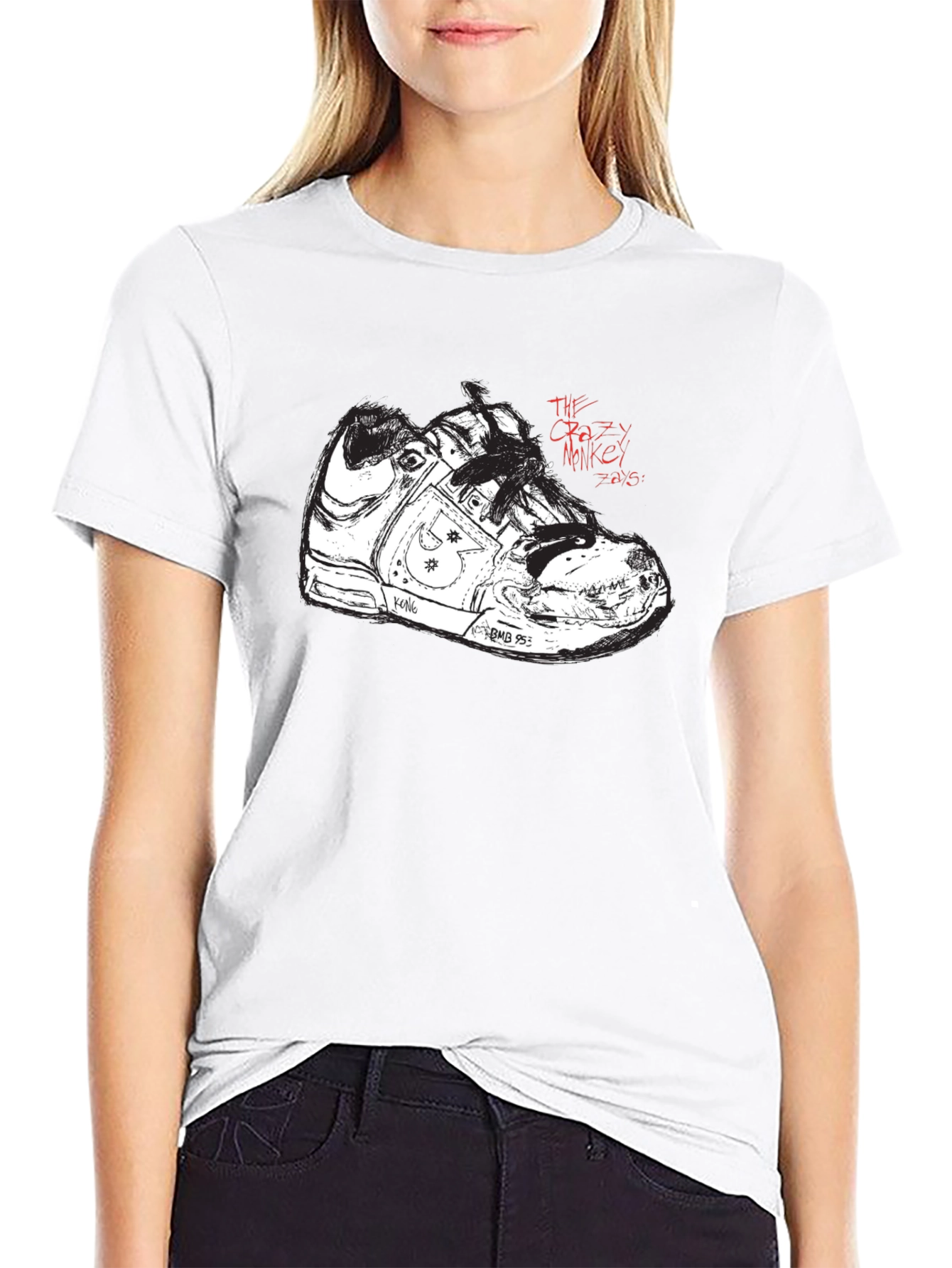 Black Sneaker Graphic Tee - Unique Streetwear Style - 9
