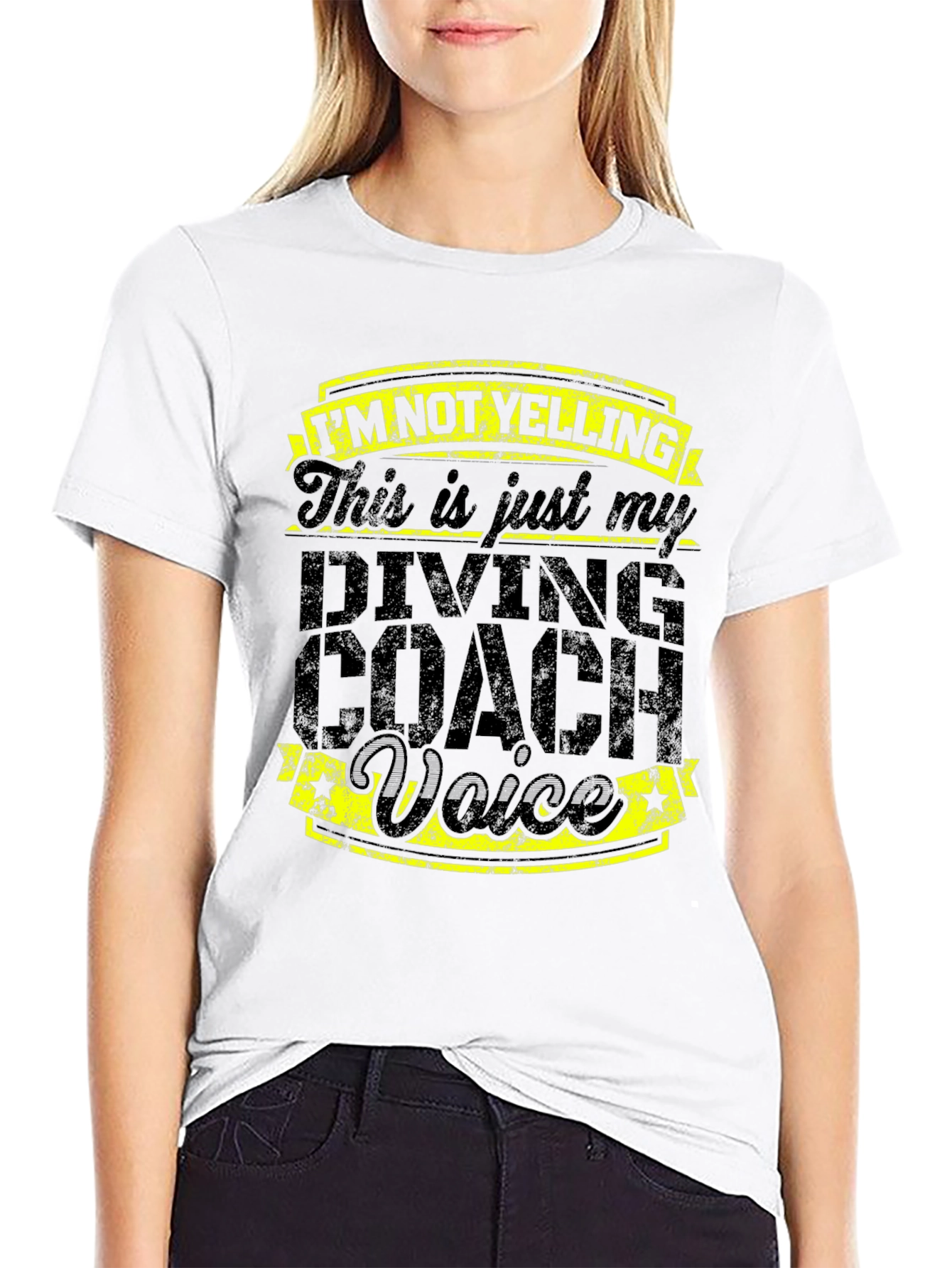 Black Diving Coach Voice Graphic T-Shirt view 9