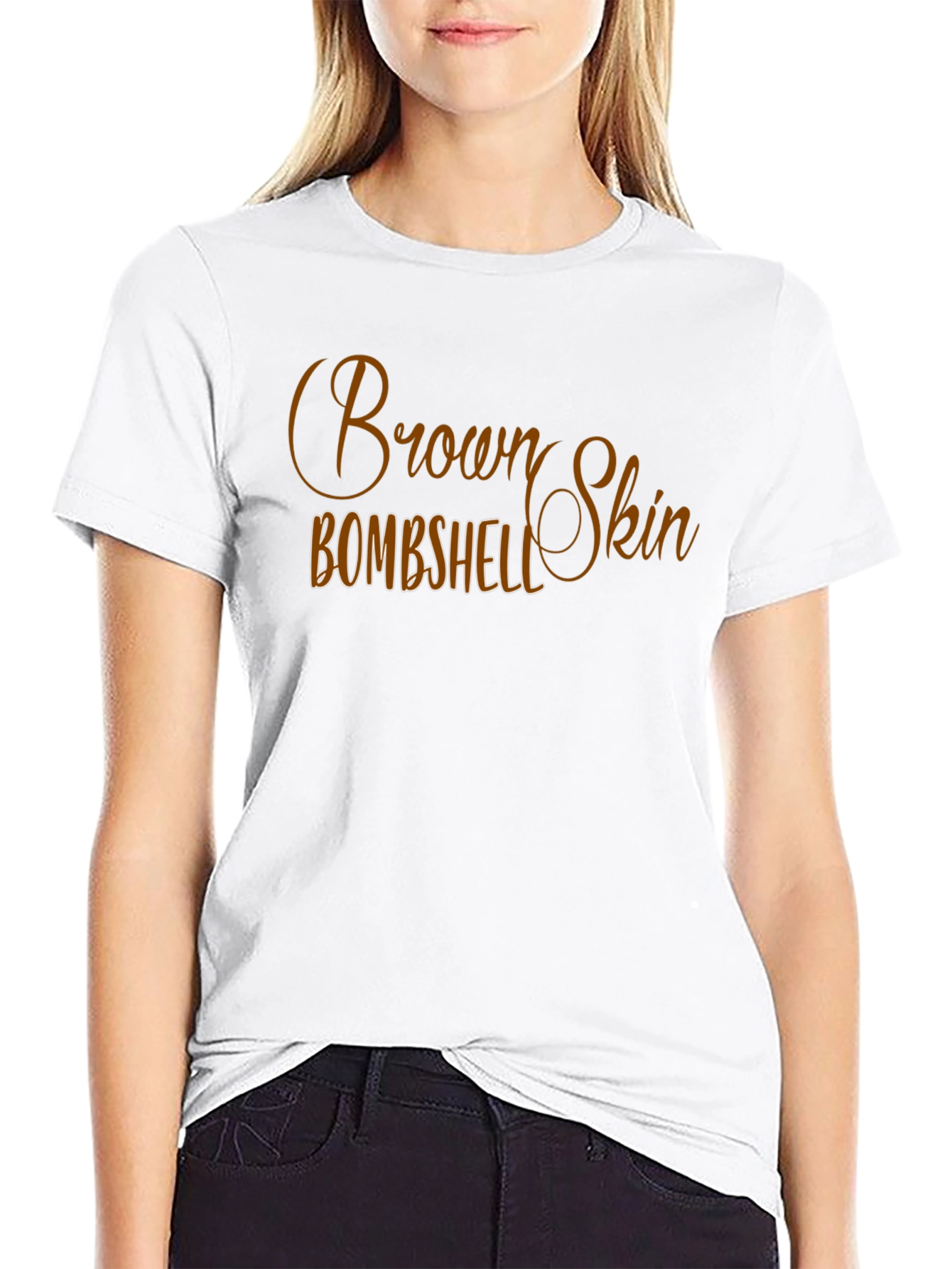 Brown Skin Bombshell Graphic T-Shirt - 9