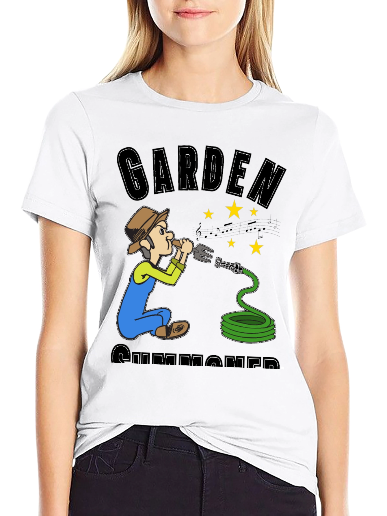 Black Gardener Summoner Graphic Tee - Novelty T-Shirt view 9