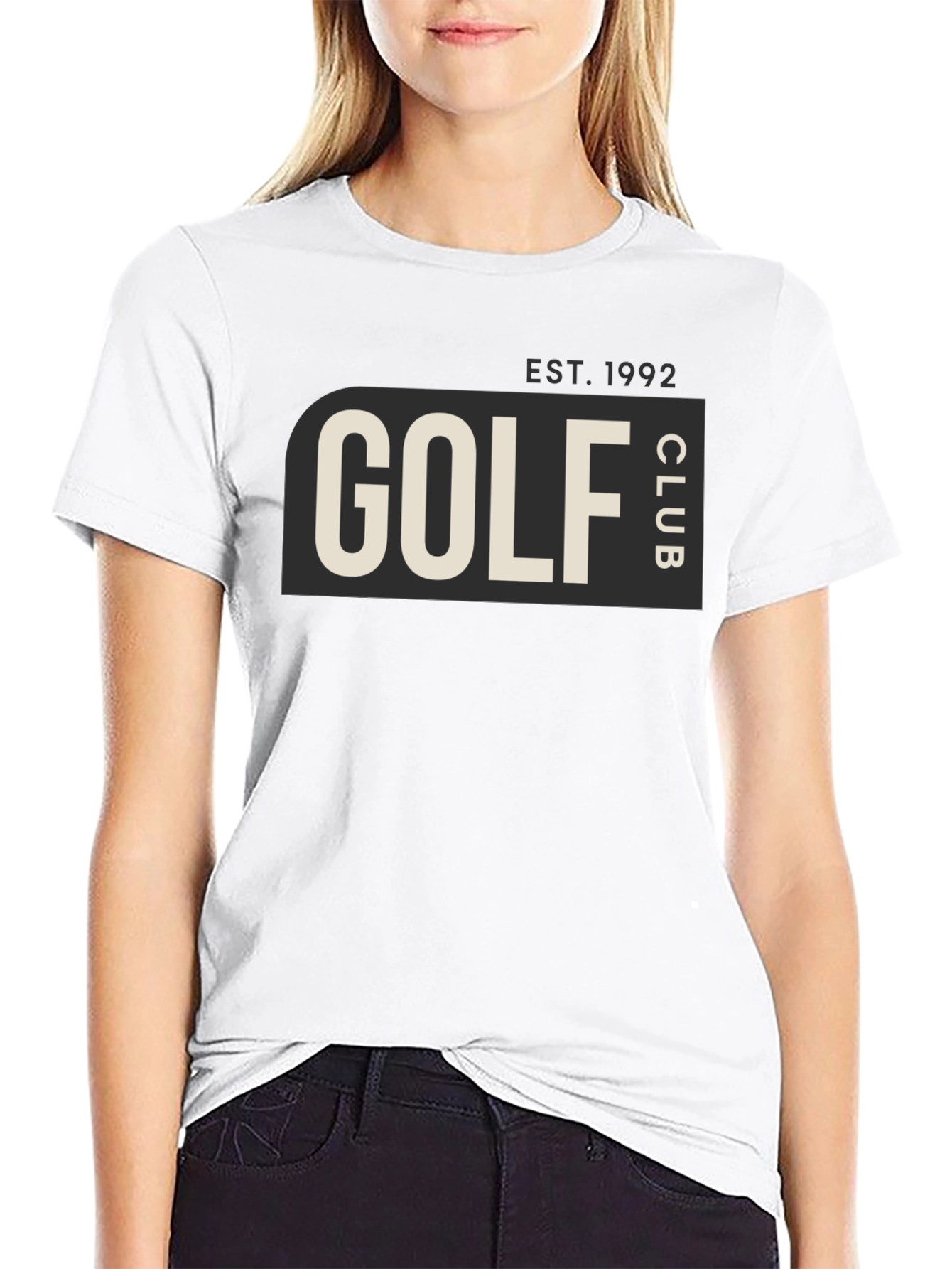 Black Golf Club EST. 1992 Tee - Stylish Black Cotton T-Shirt view 9