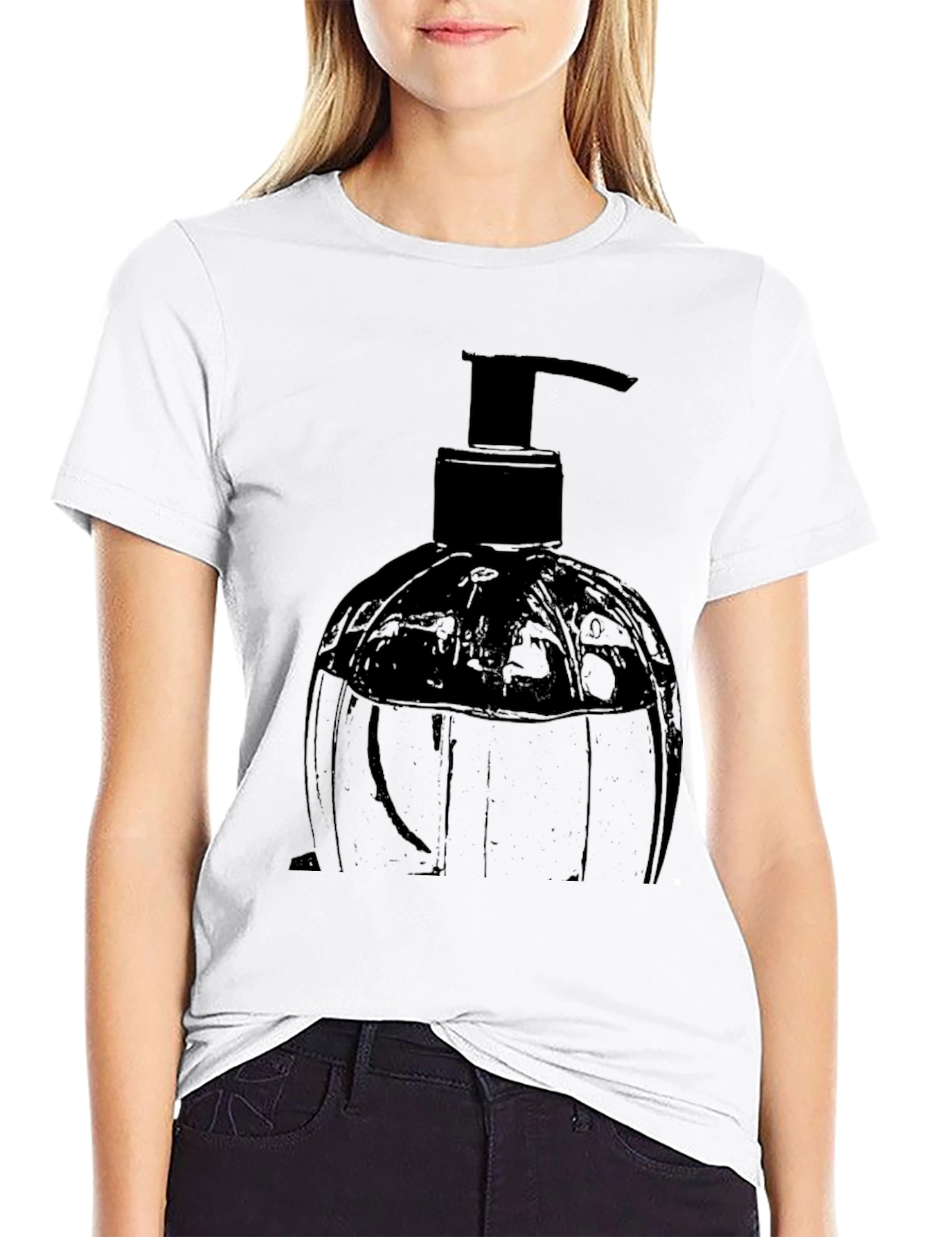 Black Black Soap Dispenser Graphic Tee view 9