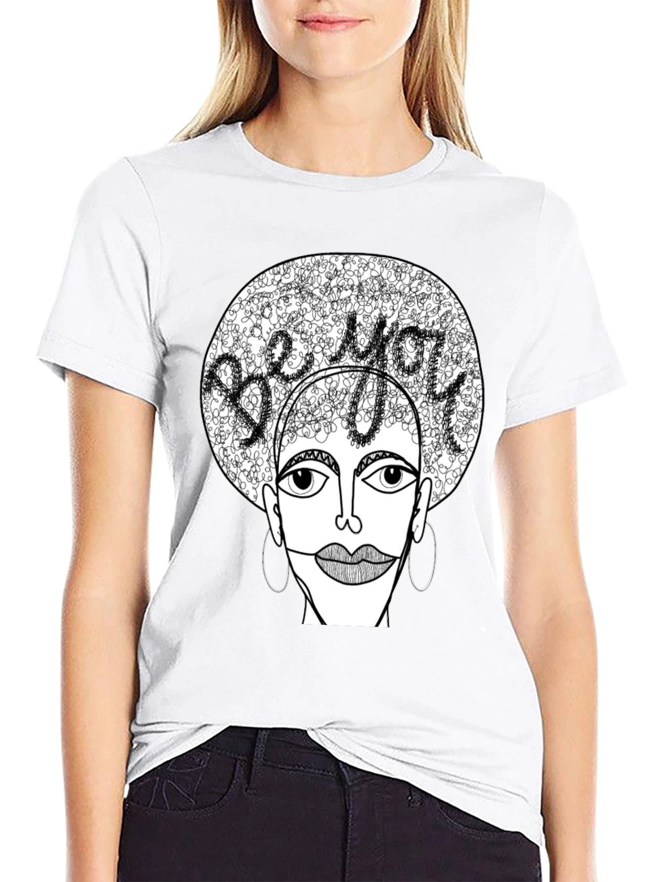 Black Be You Graphic Tee - Unique Artistic Design view 9